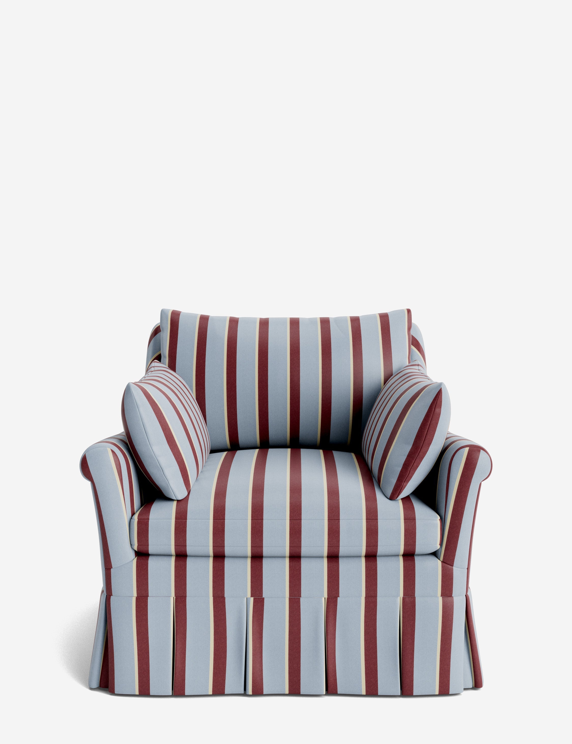Lulu and Georgia Portola Rolled Arm Luxe Depth Pleated Chair - view 52