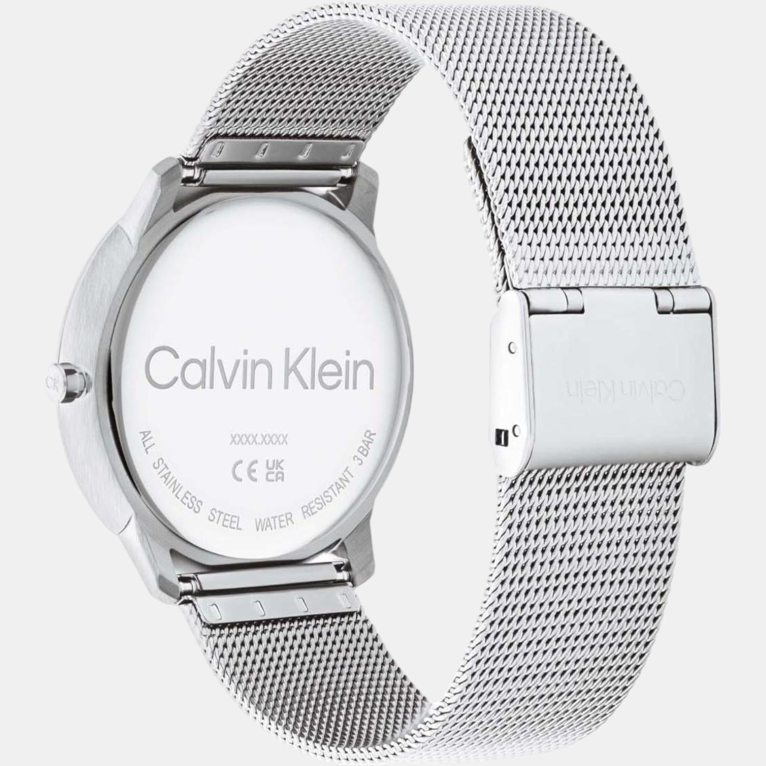 Calvin Klein Ck Iconic Unisex Quartz Blue Dial Analog Stainless Steel Watch 25200031 - view 2