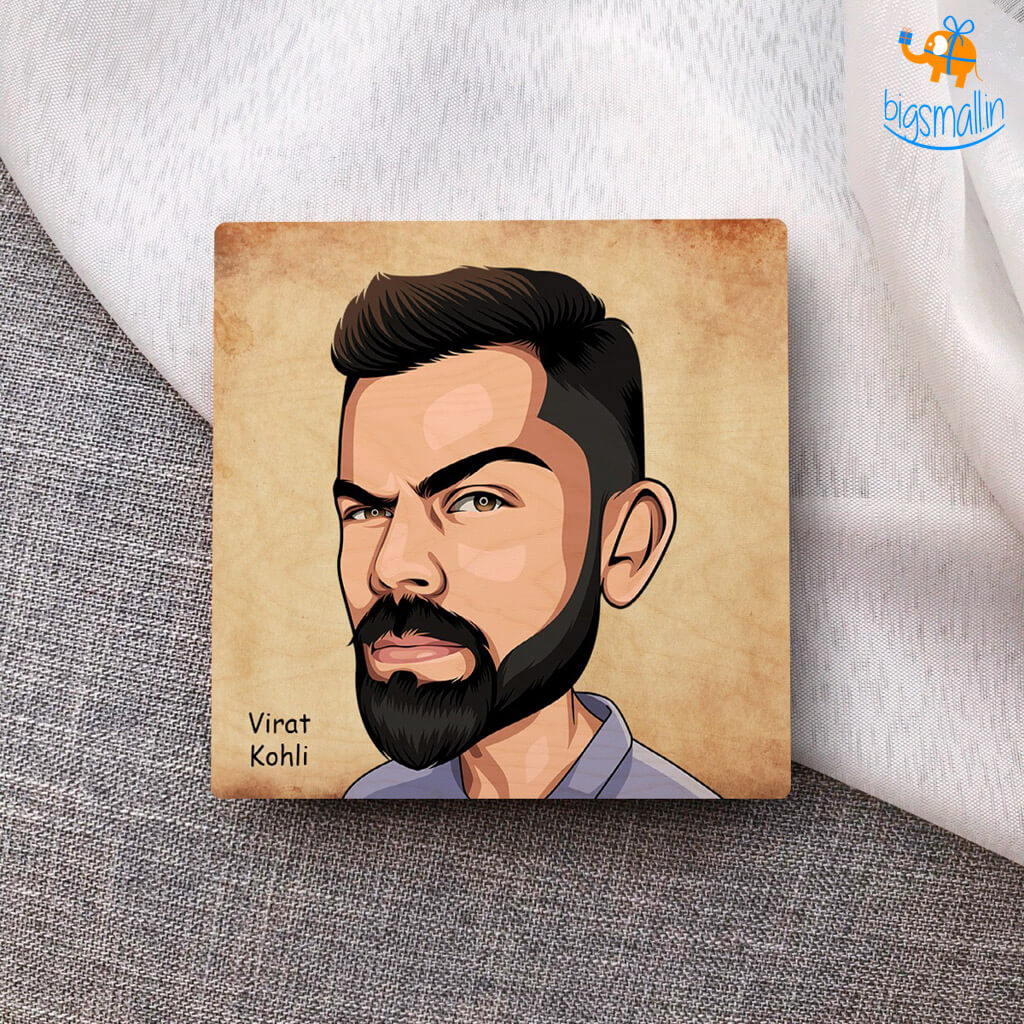Bigsmall_cc Virat Kohli Wooden Coasters - view 2