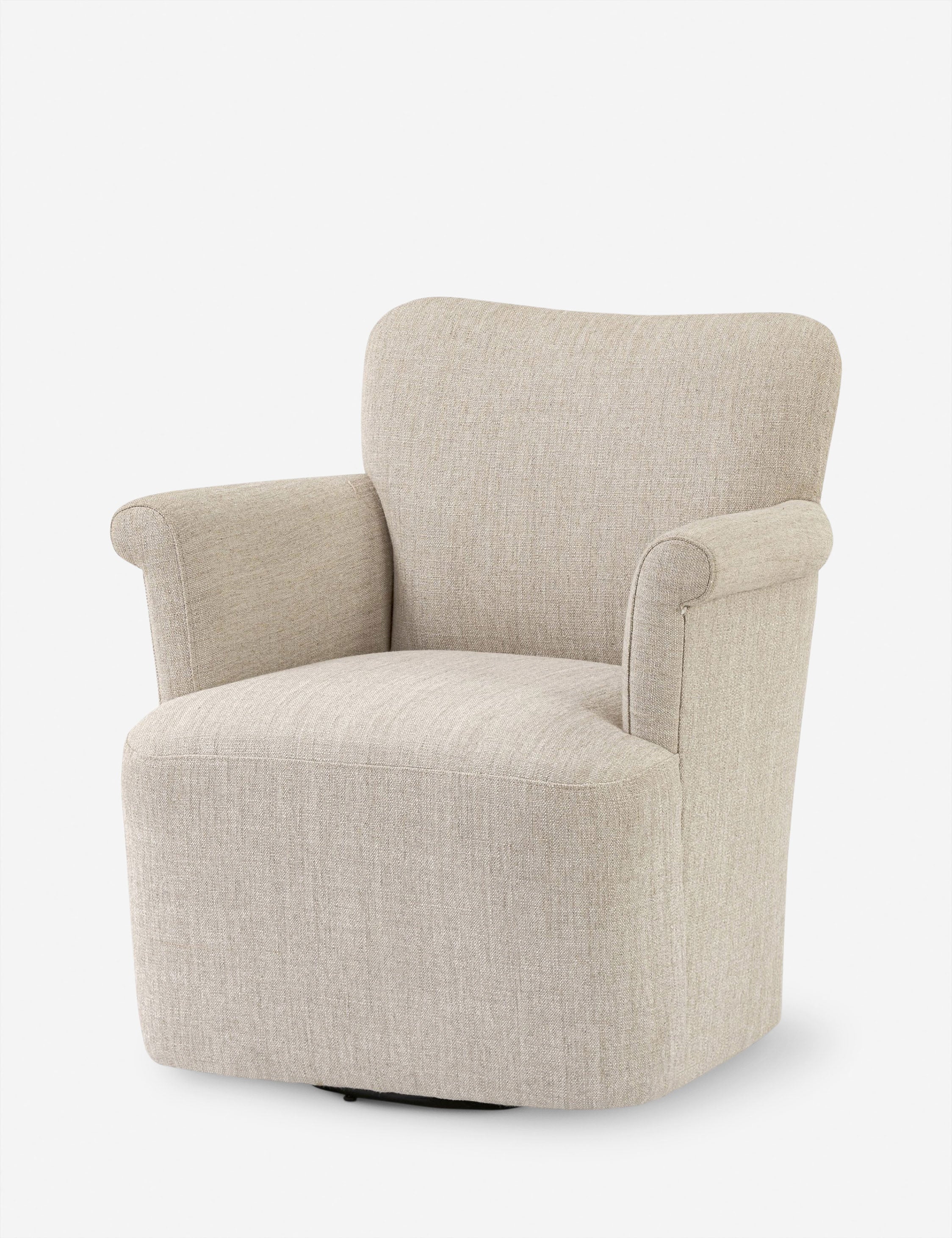 Lulu and Georgia Camellia Swivel Chair by Amber Lewis x Four Hands - view 6