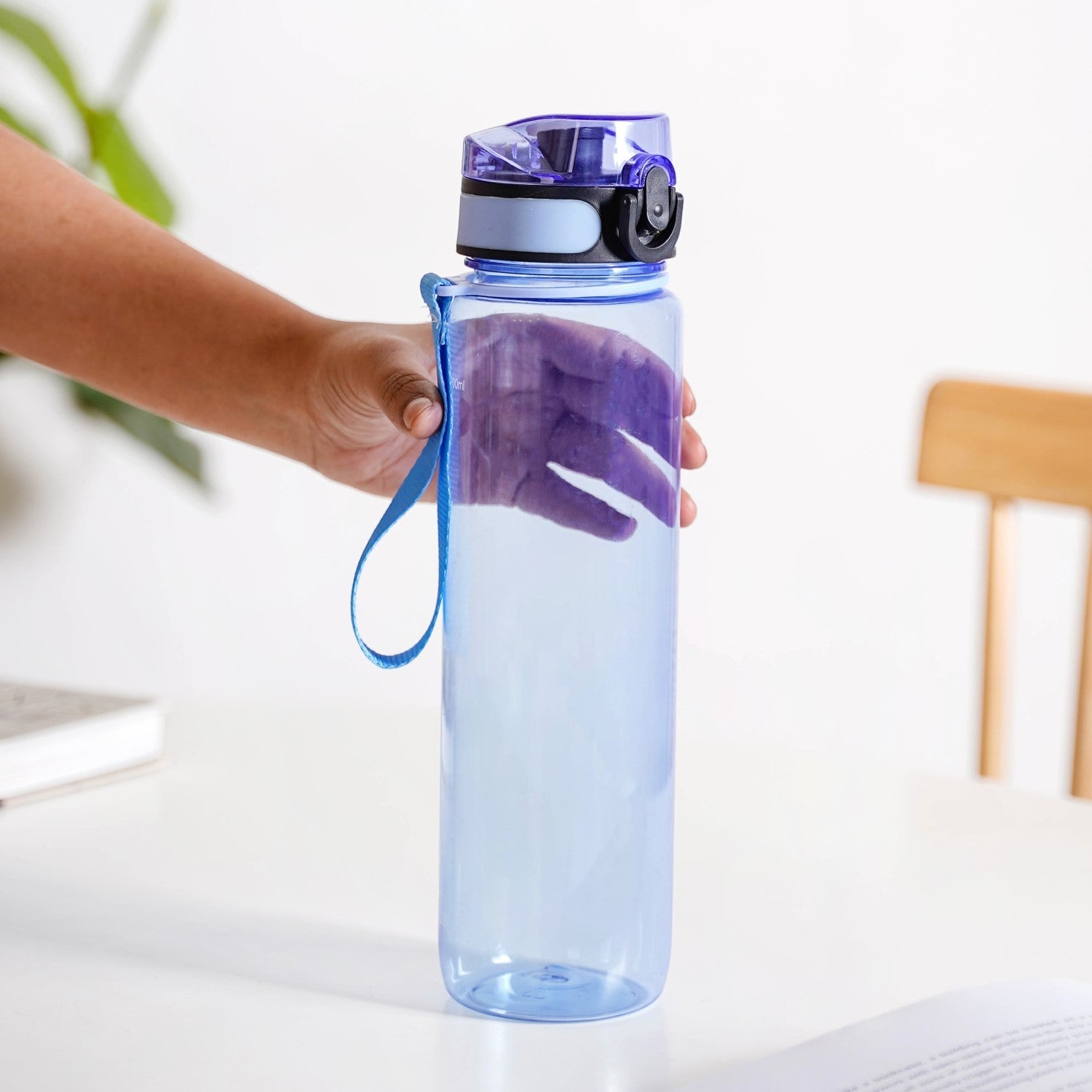 Nestasia Aqualite Tall Sipper Water Bottle Set Of 2 Blue Jay 1150ml - view 2