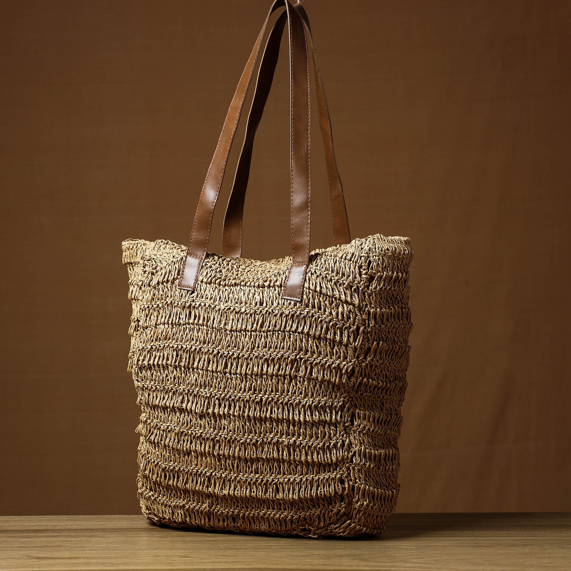 ITOKRI CRAFTS INITIATIVE Beige - Handcrafted Multipurpose Raffia Shoulder Bag - view 2