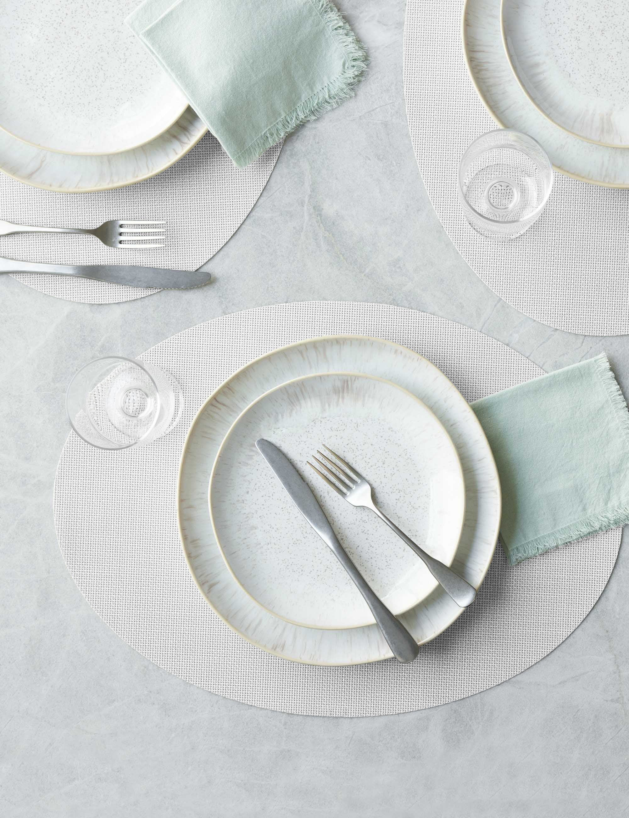 Lulu and Georgia Mini Basketweave Oval Placemat (Set of 4) by Chilewich - view 13