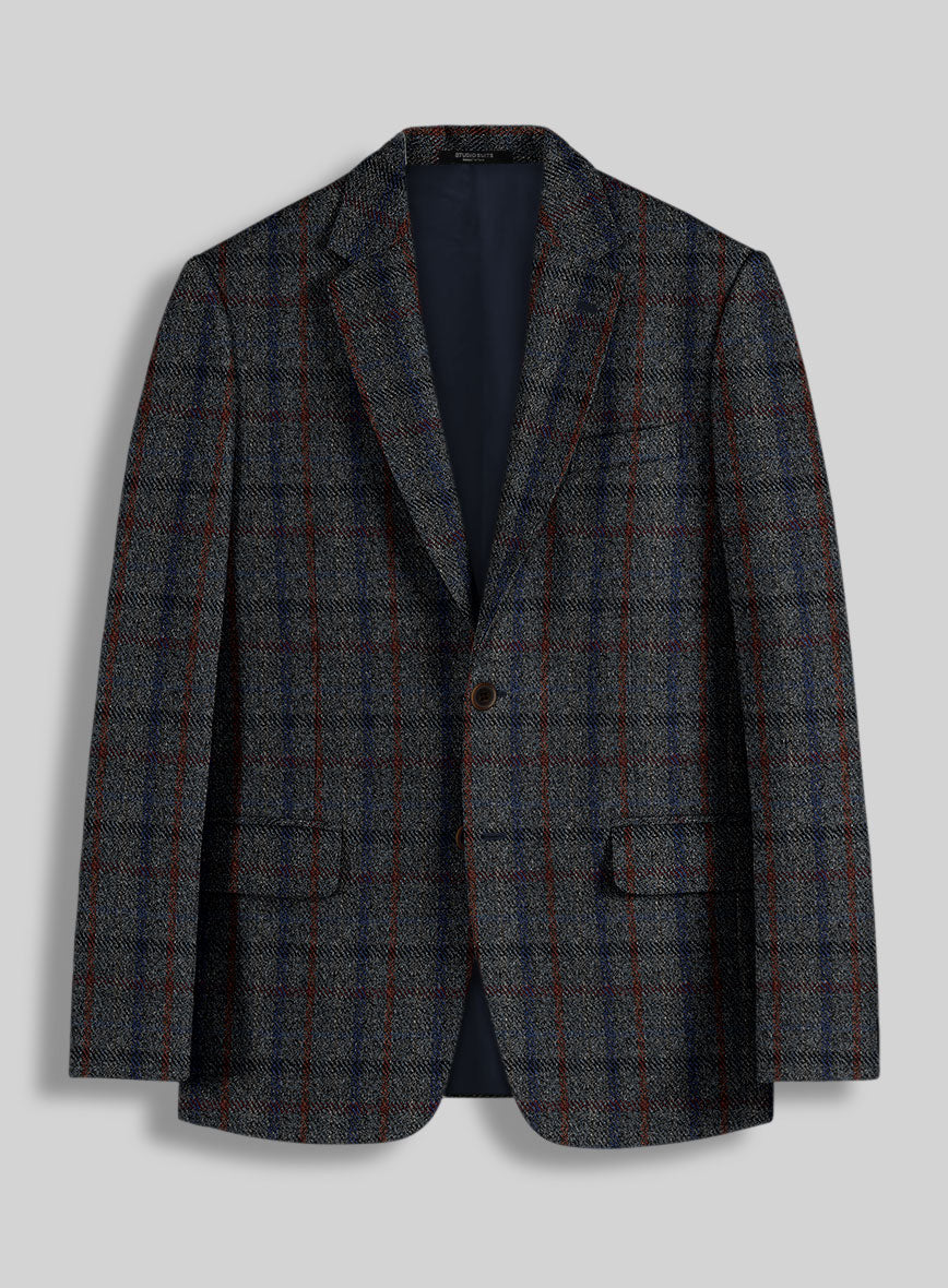 StudioSuits Harris Tweed Ice Blue Check Jacket