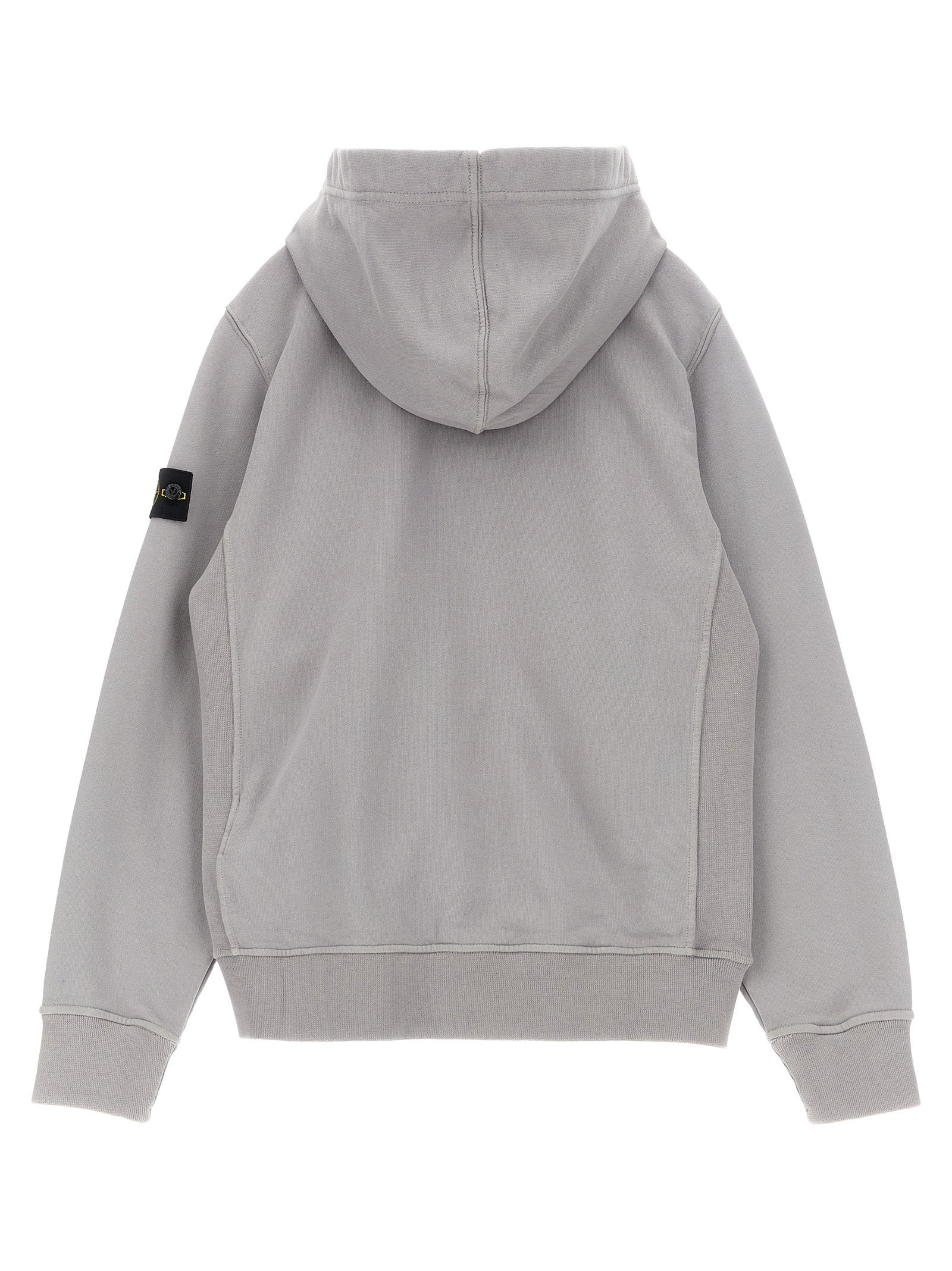 Stone Island Junior Badge Logo Hoodie – 100% cotton - view 2