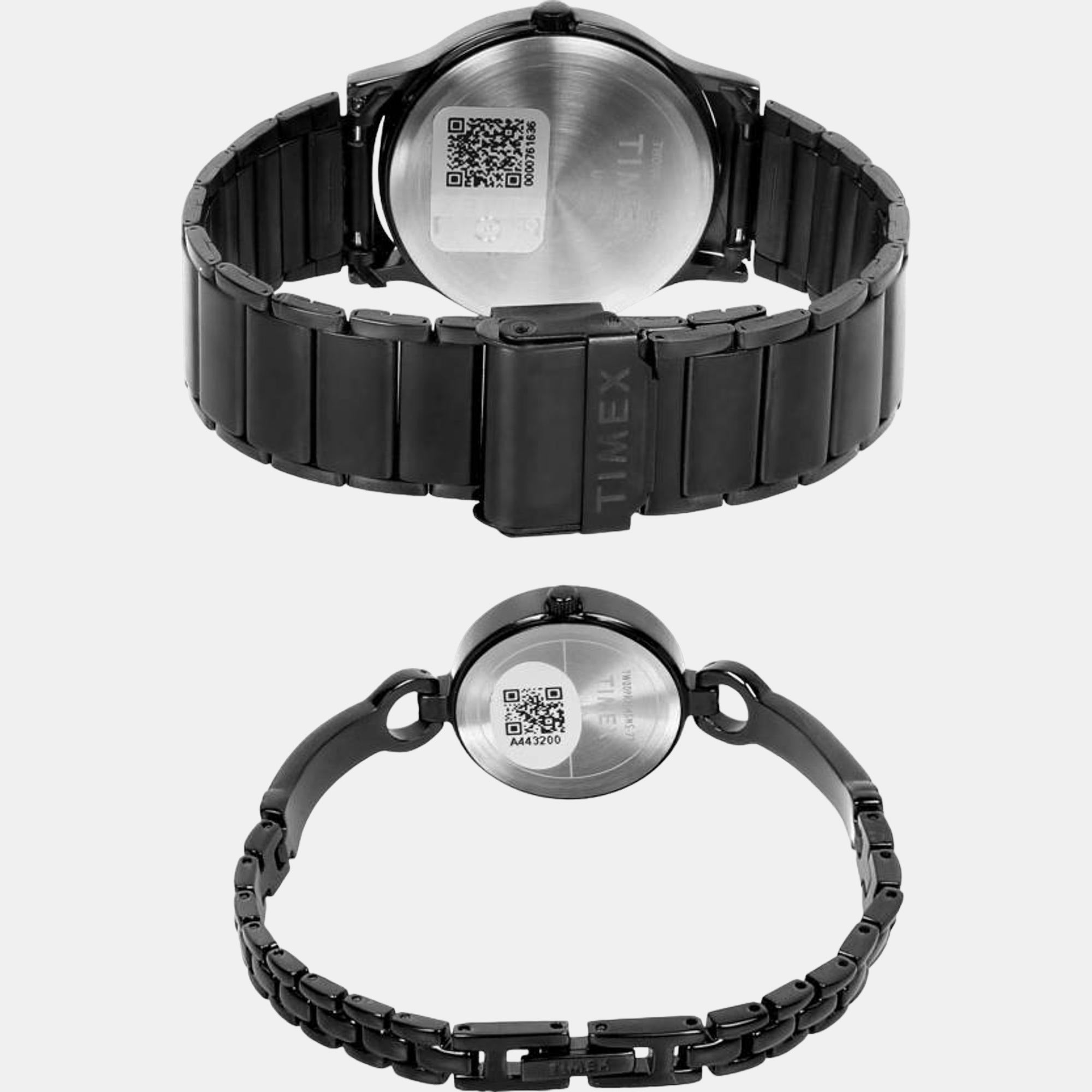 Timex Classics Couple Quartz Black Dial Analog Brass Watch TW00PR264 - view 2