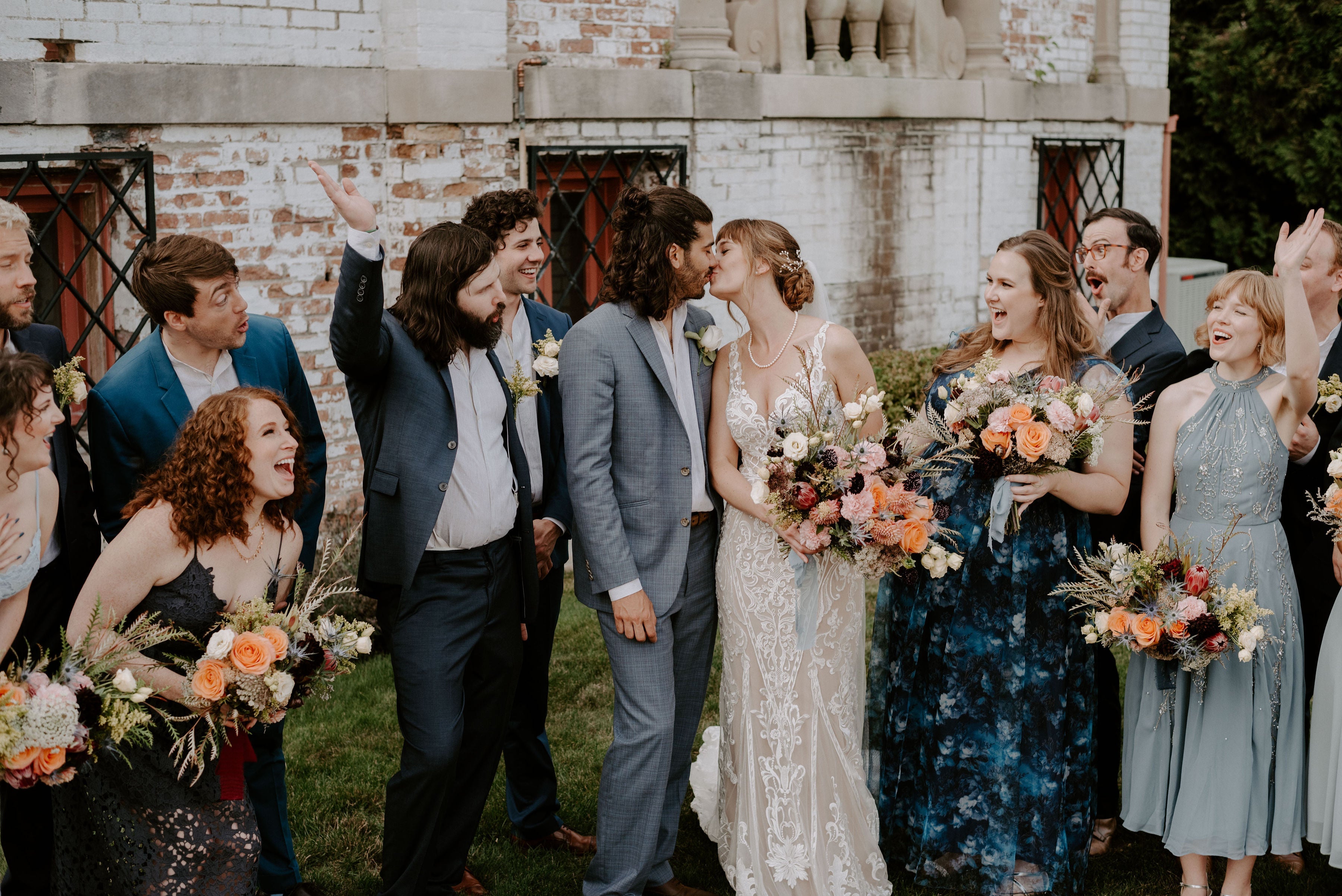 fiftyflowers.com A Romantic Museum Wedding with Bright DIY Flowers - view 2