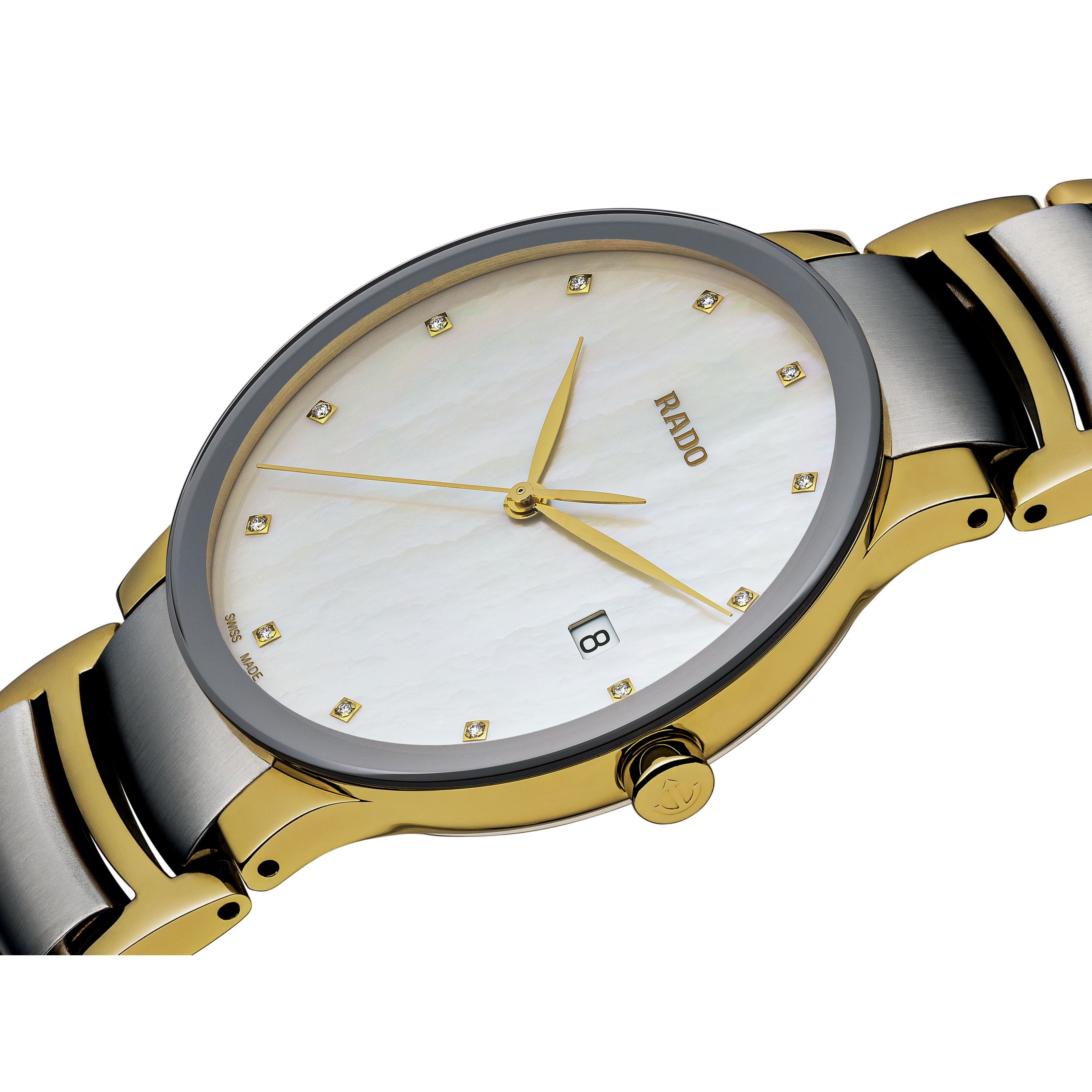Rado Centrix White Mother-Of-Pearl Dial Women 28mm