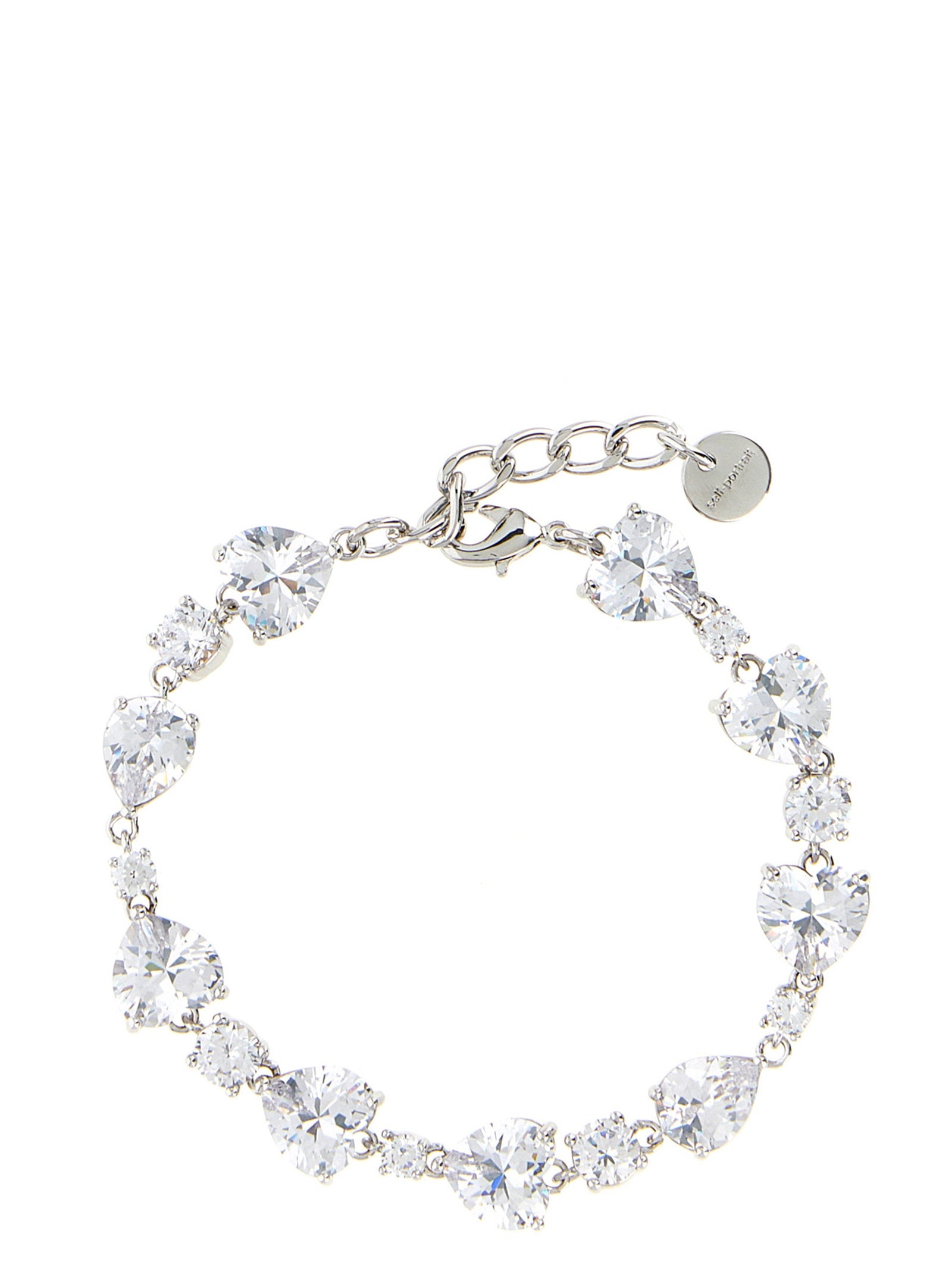 Self-Portrait Crystal Droplet Bracelet – 100% brass