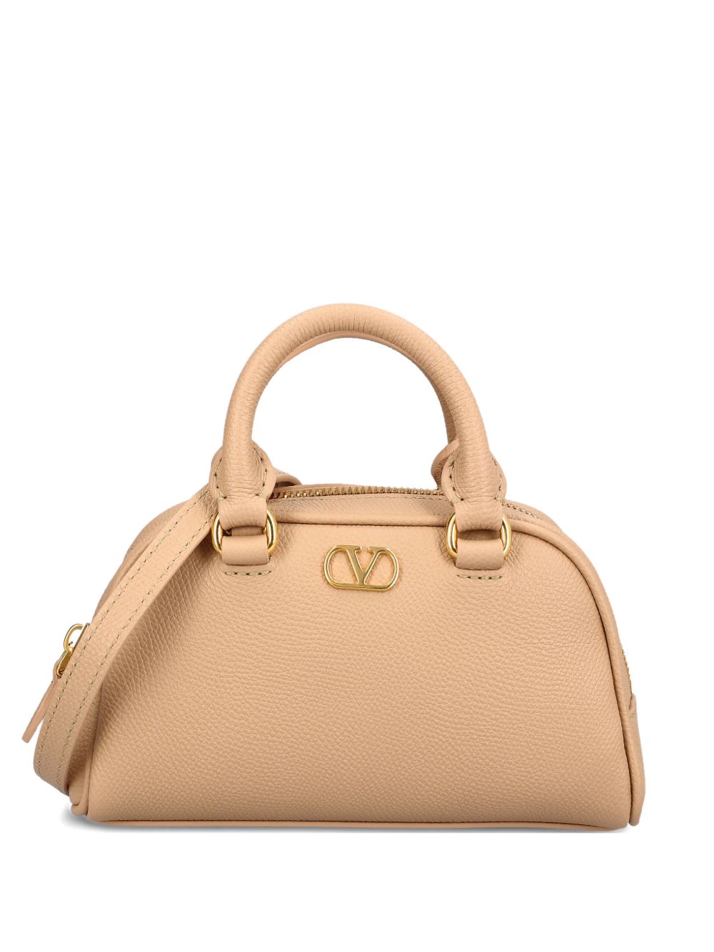 Valentino Garavani VLogo Mini Bowling Bag – 100% Calf Leather