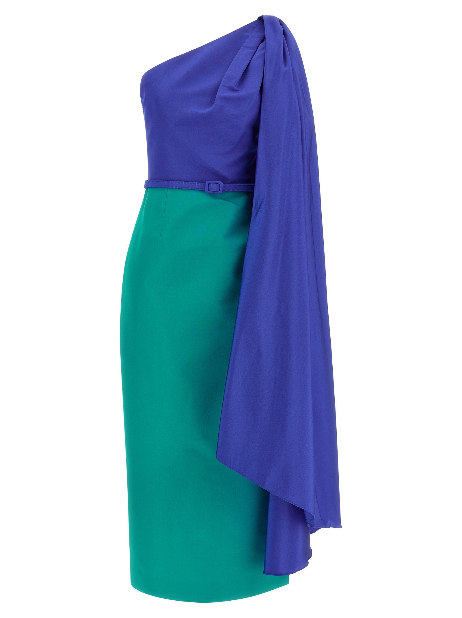 Carolina Herrera Color Block Dress – 100% silk