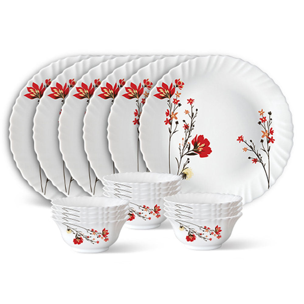 My Borosil Larah by Borosil Chrys Red Thali Set