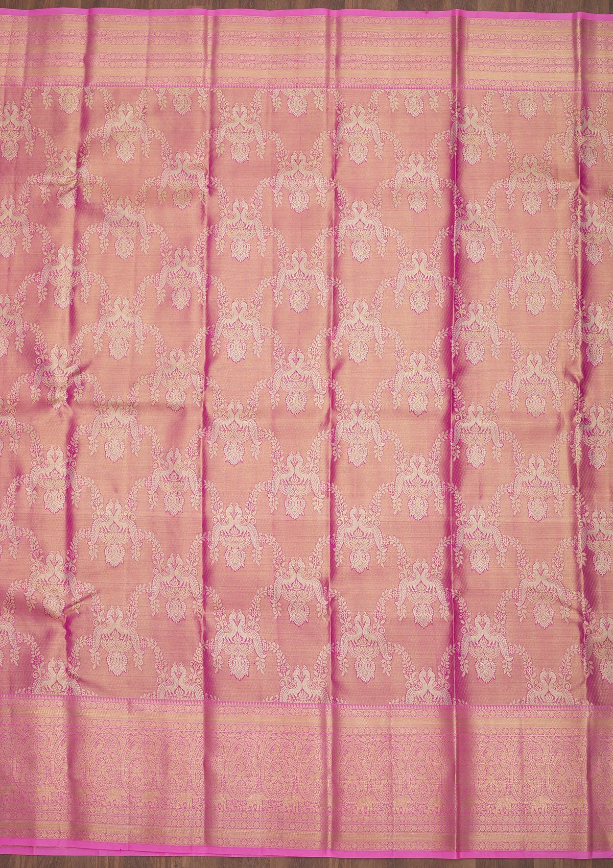 Koskii Pink Zariwork Pure Silk Saree – Women's - view 6