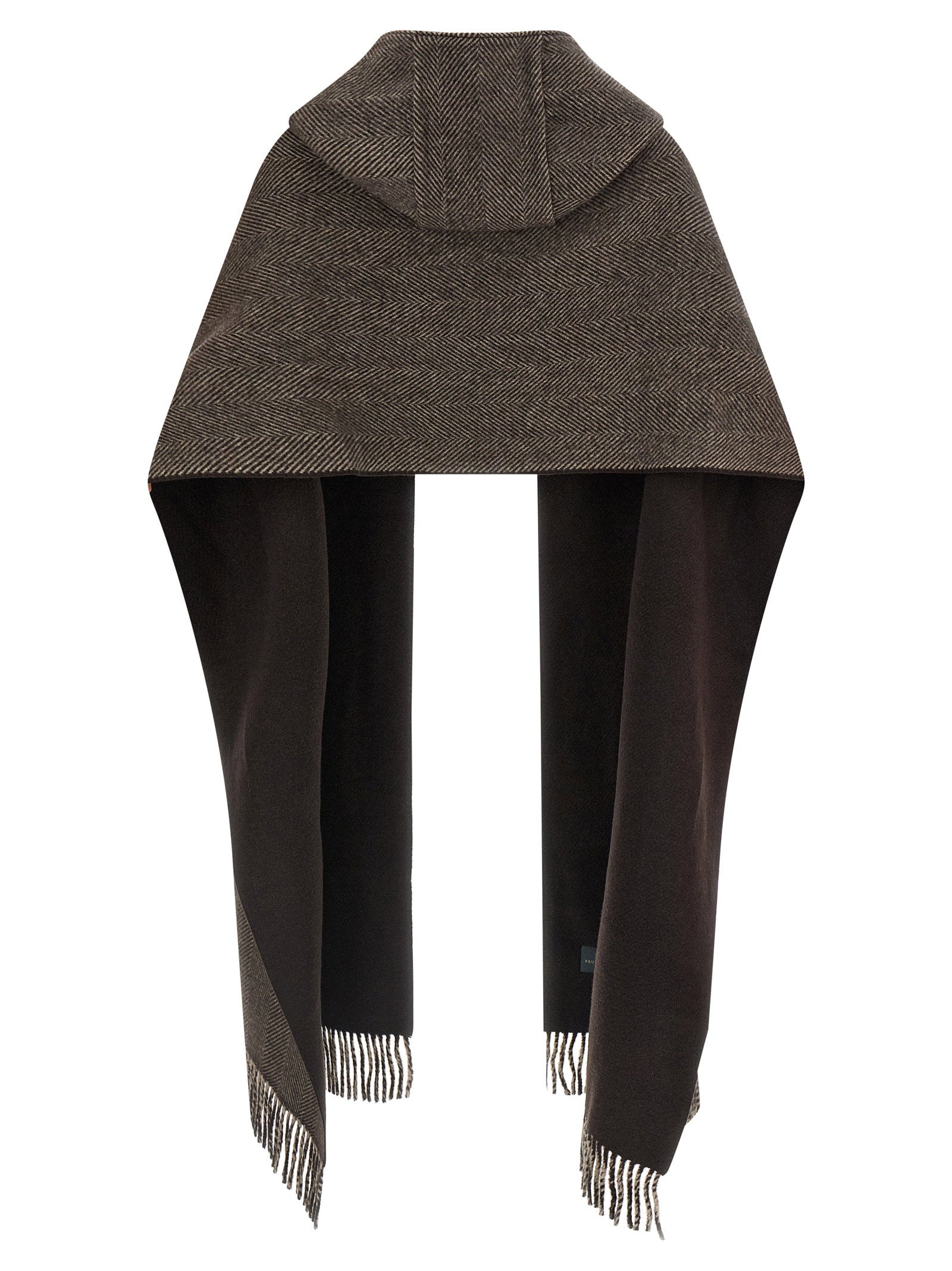 Brunello Cucinelli Scarf With Reversible Hood - view 3