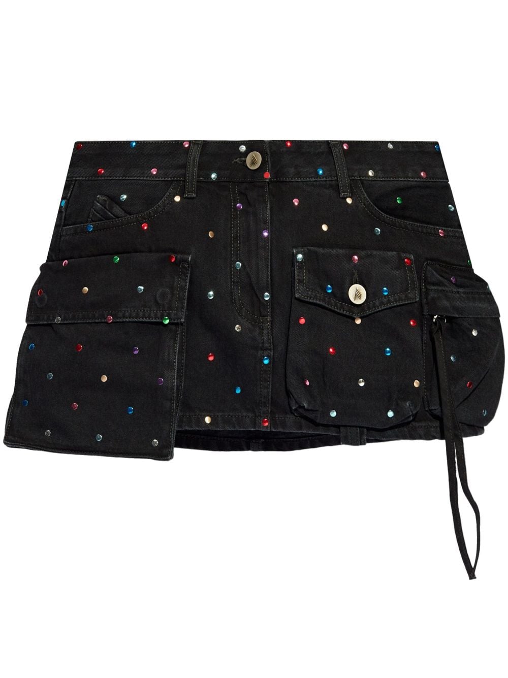 The Attico Fay denim mini skirt – Cotton 100%