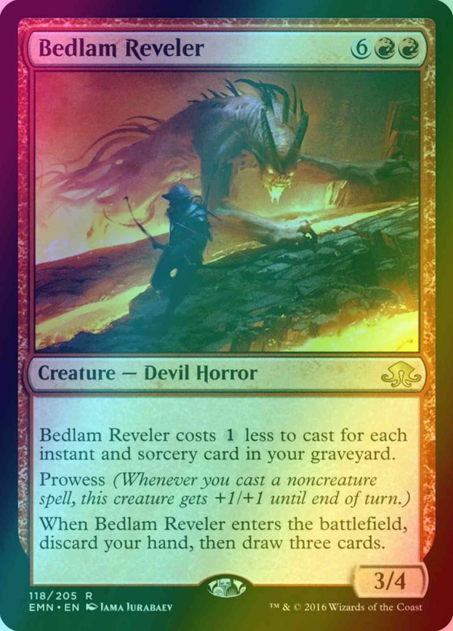 Bedlam reveler 118 – Magic Bedlam Reveler [118] [Eldritch Moon] [Foil]