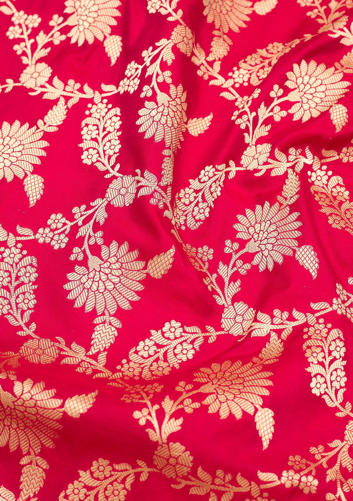 Koskii Red Zariwork Pure Silk Saree – Women's - view 2