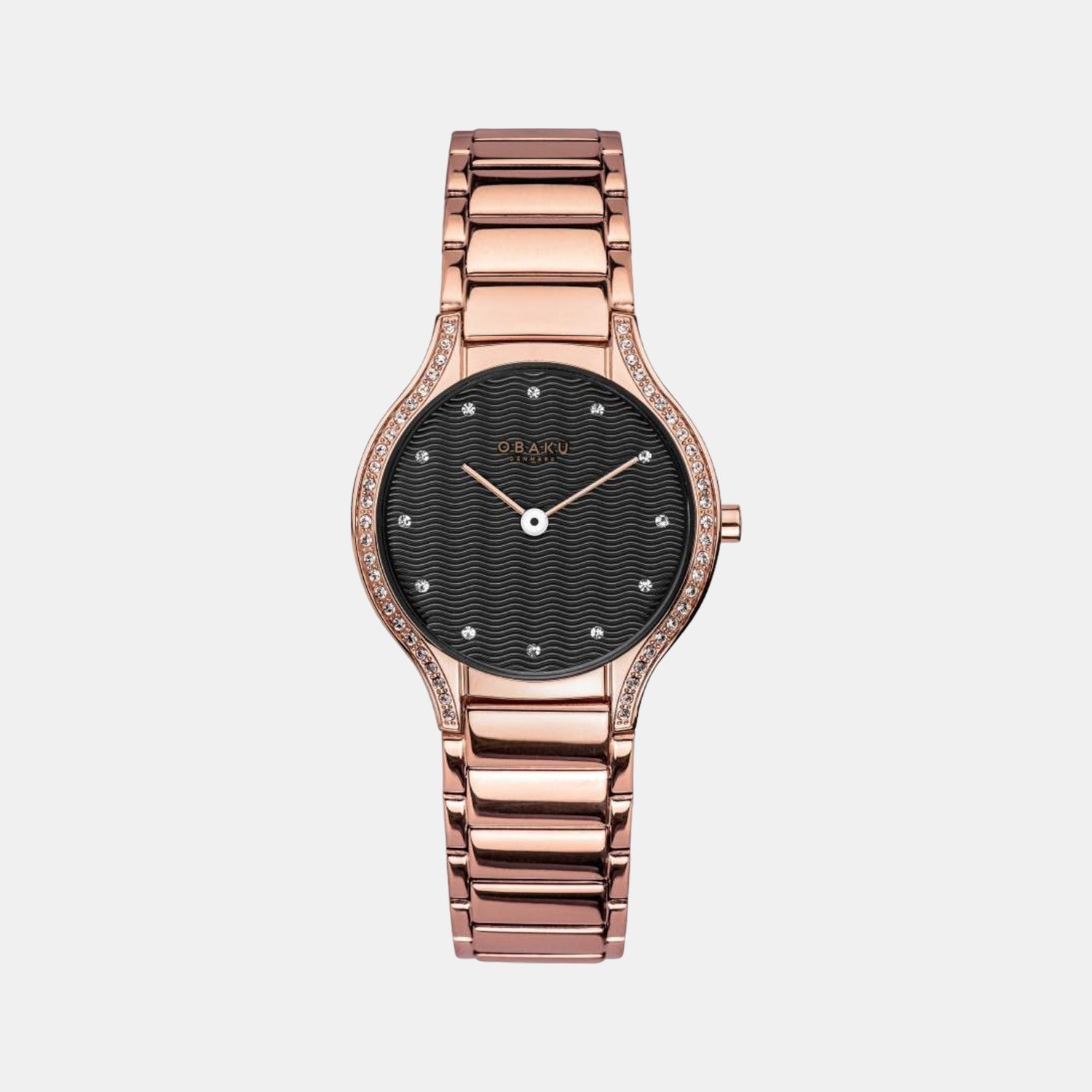 Obaku Acacie Women Quartz Black Dial Analog Stainless Steel Watch V276LEVBSV