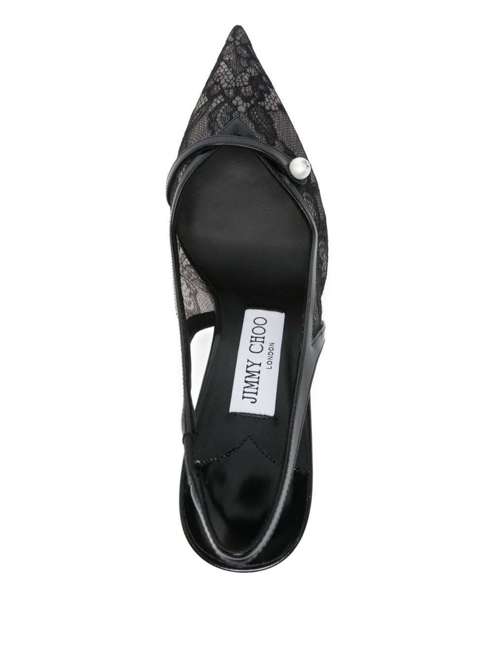 Jimmy Choo Amita 45 patent leather slingback pumps - view 2