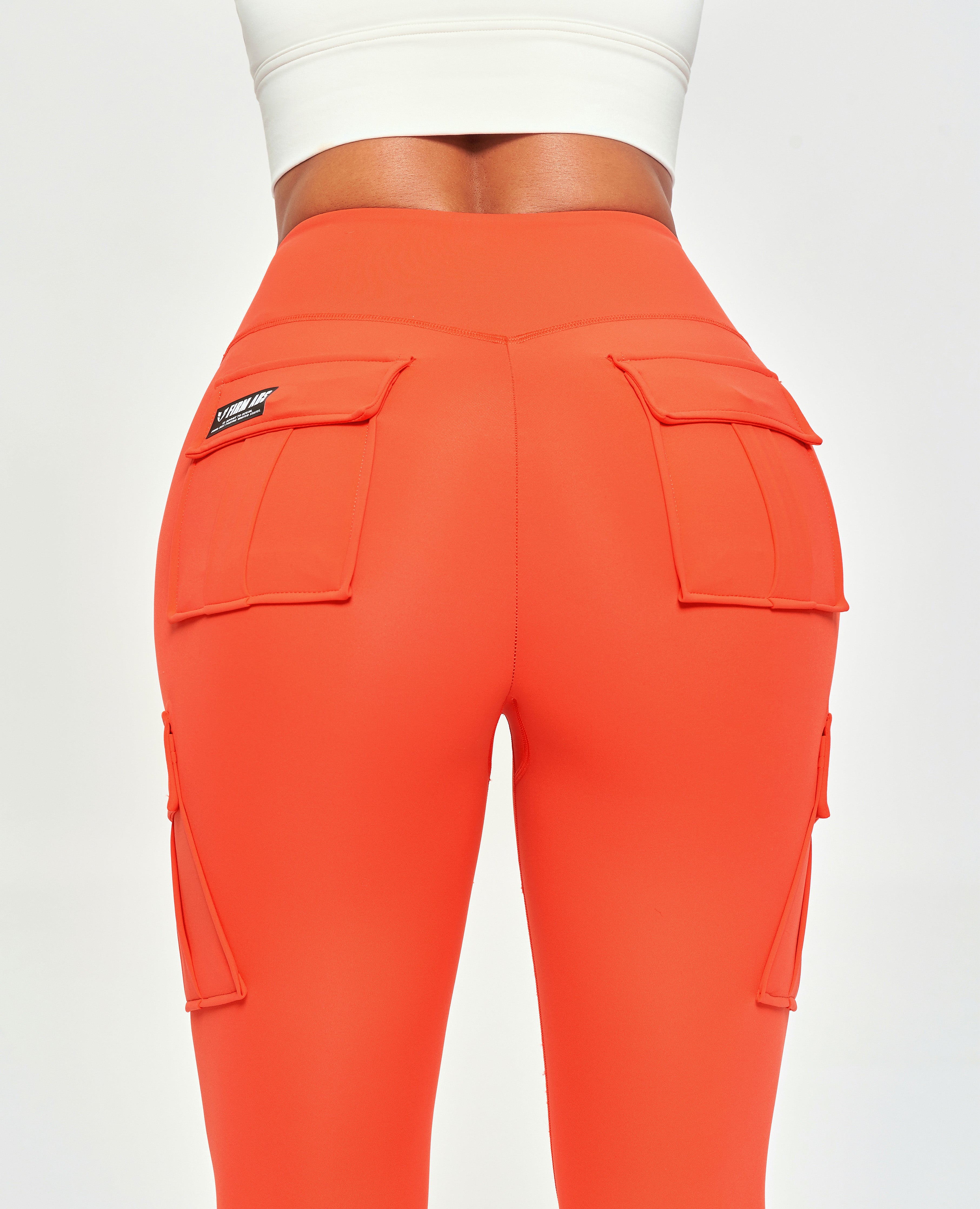FIRM ABS Solo Cargo Leggings - Orange - view 4