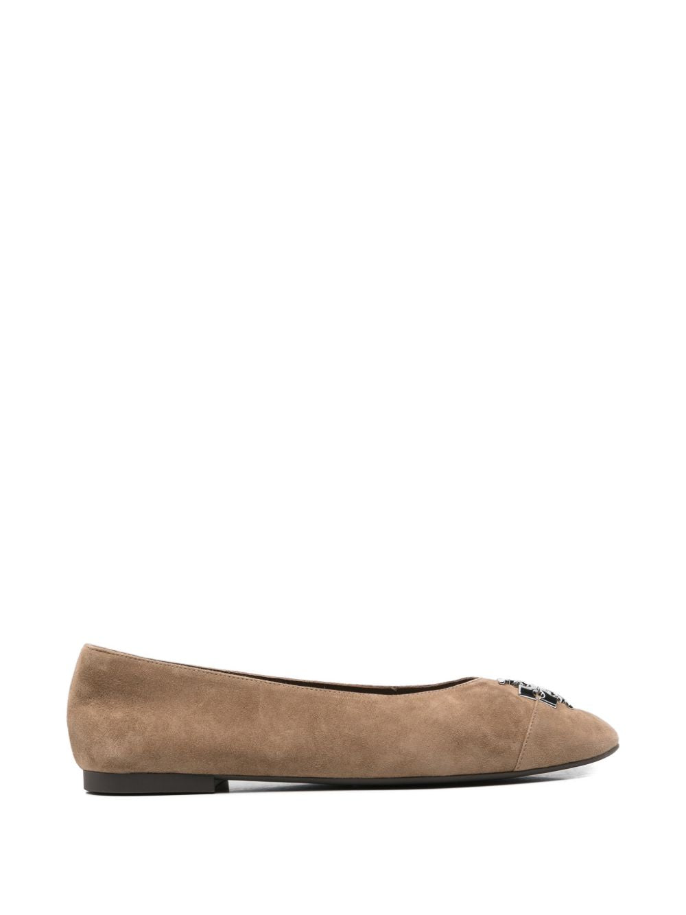 Tory Burch Flat shoes BROWN – Calf Suede 100%
