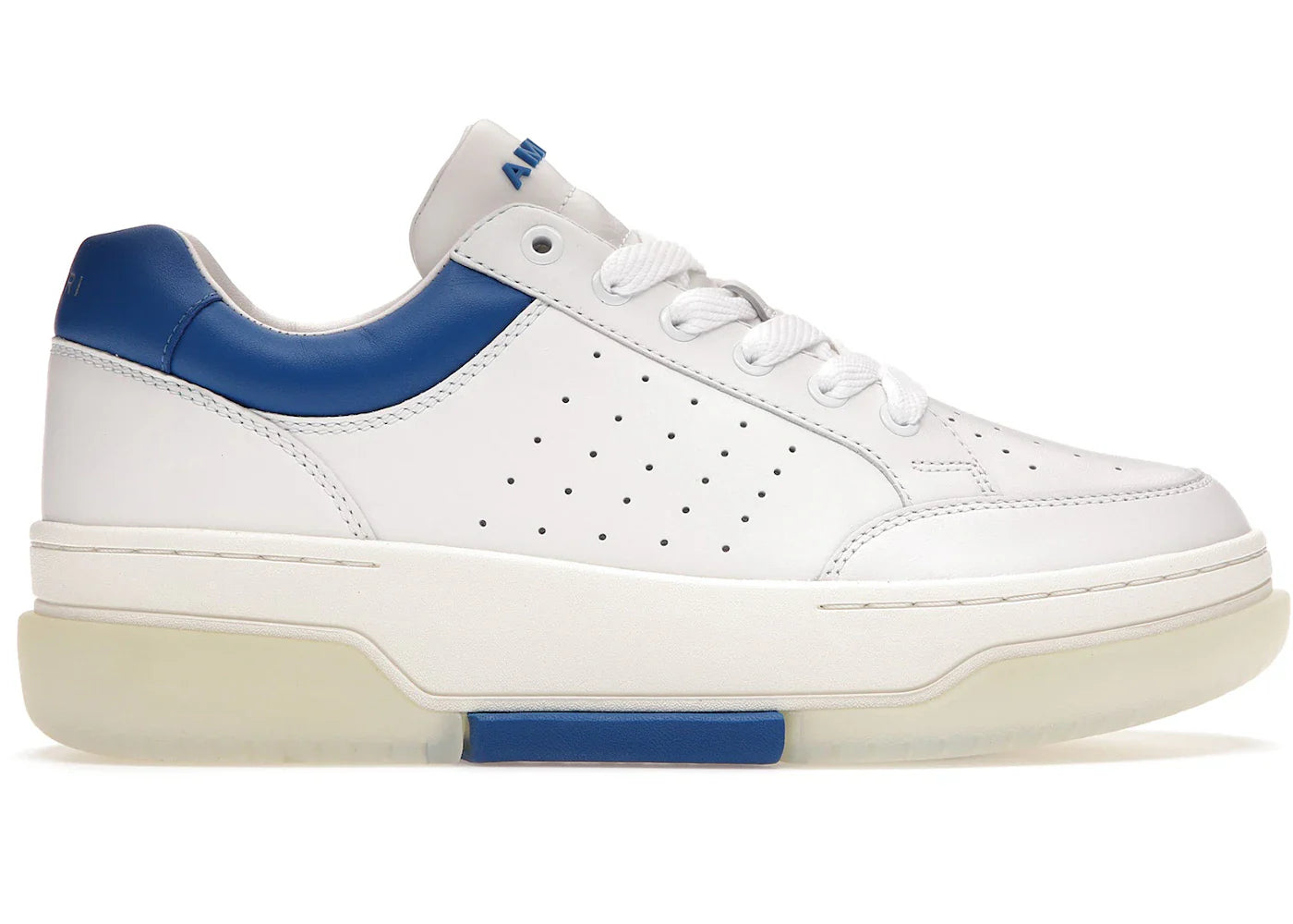Amiri Stadium Low White Blue