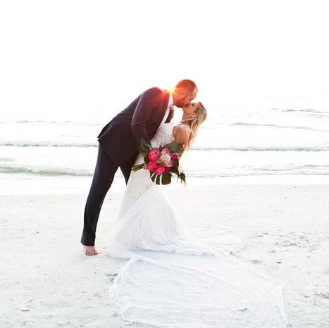 fiftyflowers.com Tropical Inspired Beach Wedding