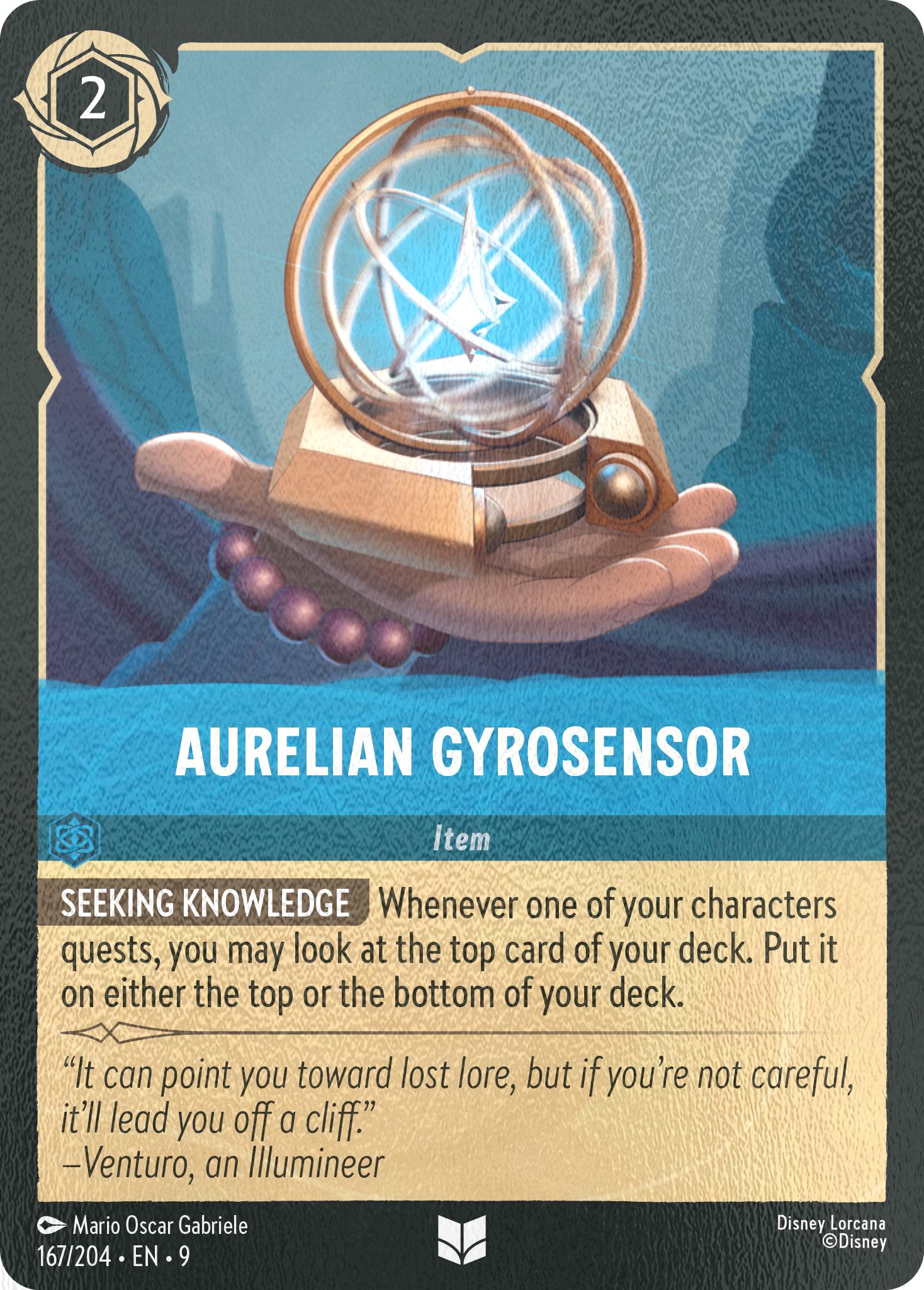 204 fabled cold – Lorcana Aurelian Gyrosensor - 167/204 [Fabled] [Cold Foil]