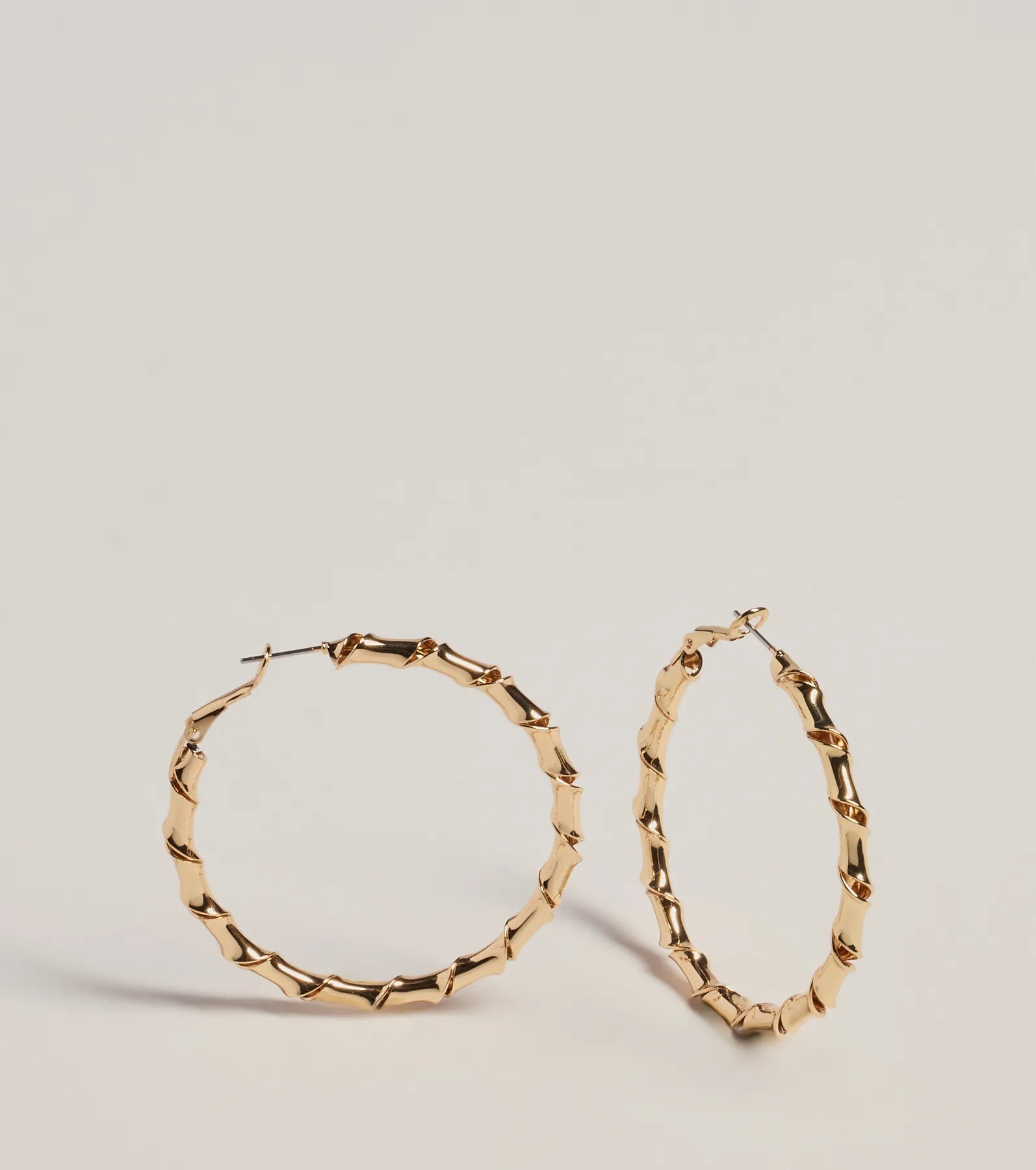 Windsor Trendy Twisted Coiled Hoop Earrings – GOLD