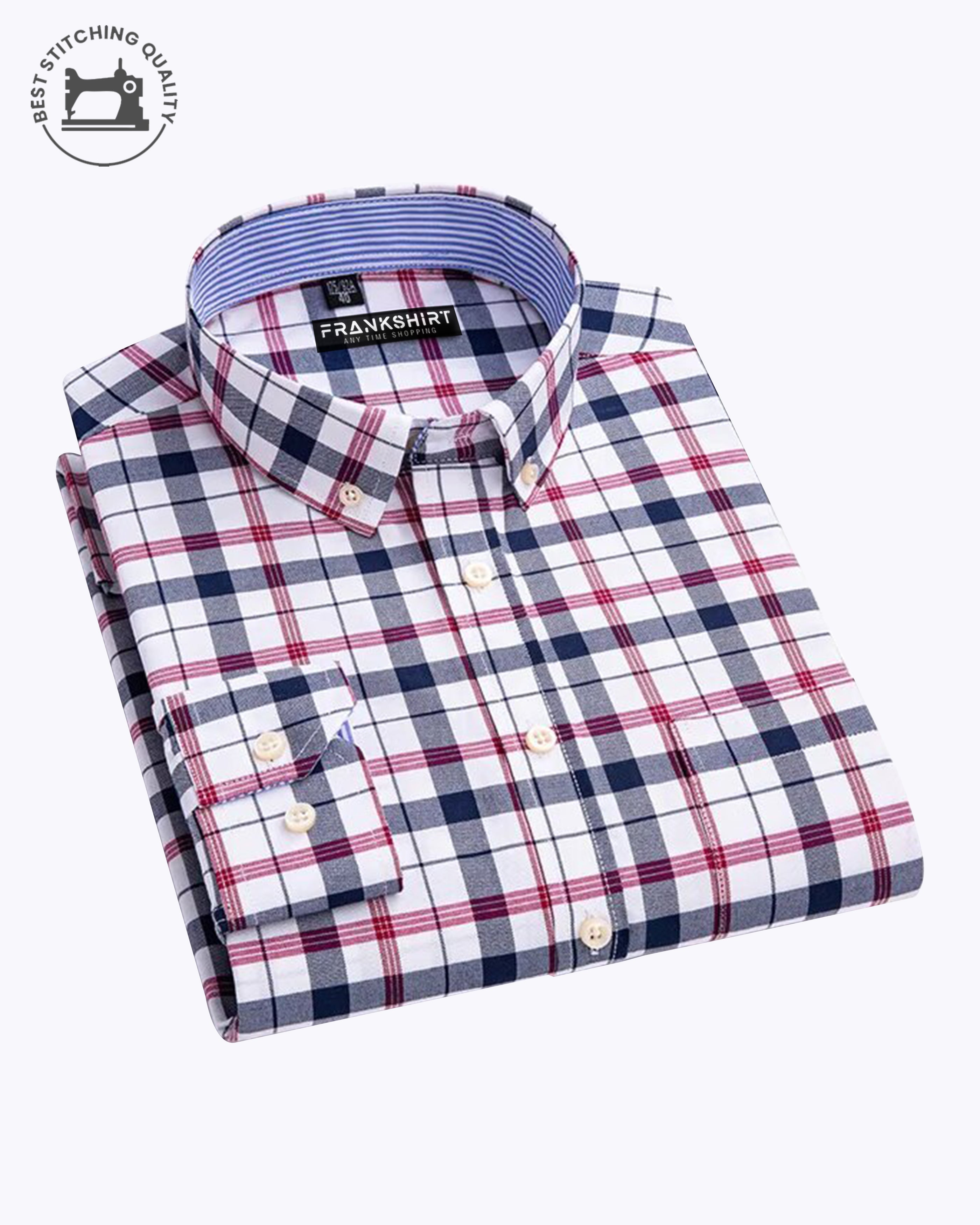 100 cotton shirt – BlackTree Black and Pink Check I Regular Fit I 100% Cotton Shirt