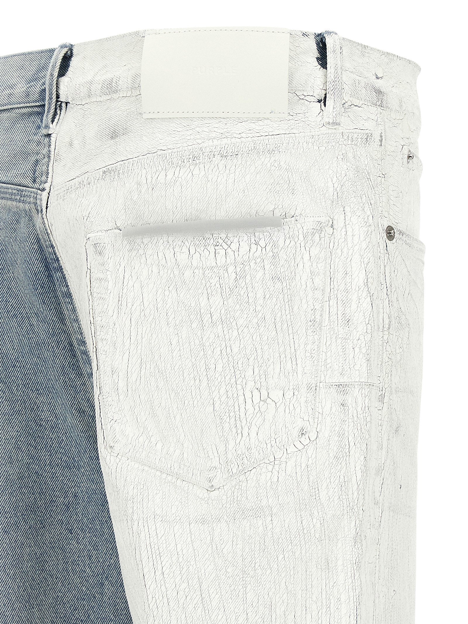 Purple Crackle Silver Jeans – 100% cotton - view 4
