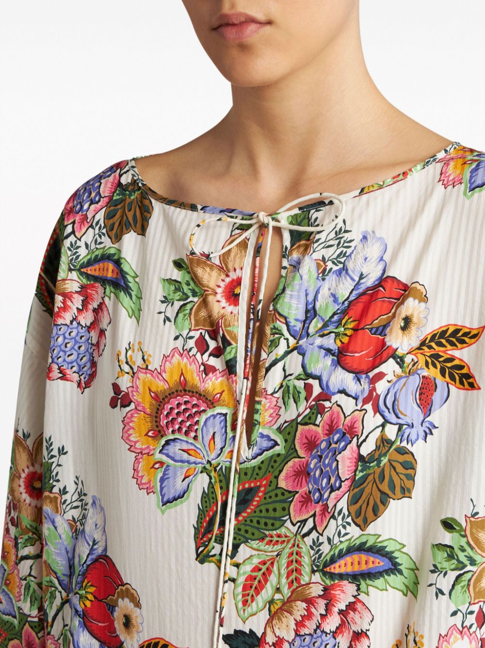 Etro Floral blouse – Cotton 82%, Silk 18% - view 2
