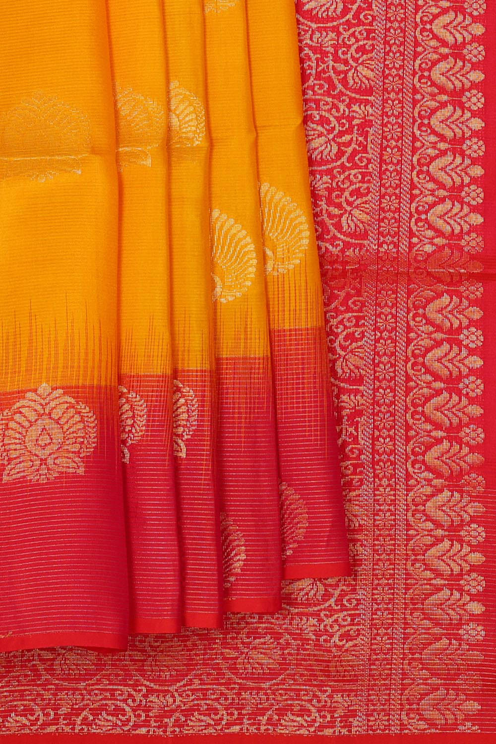 Kalanjali Haldi Yellow Silk Saree – Women's