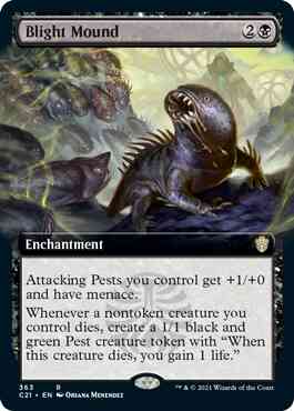 Blight mound 363 – Magic Blight Mound [363] [Extended Art] [Commander 2021] [Non-Foil]