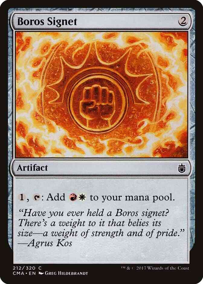 Boros signet 212 – Magic Boros Signet [212] [Commander Anthology] [Non-Foil]