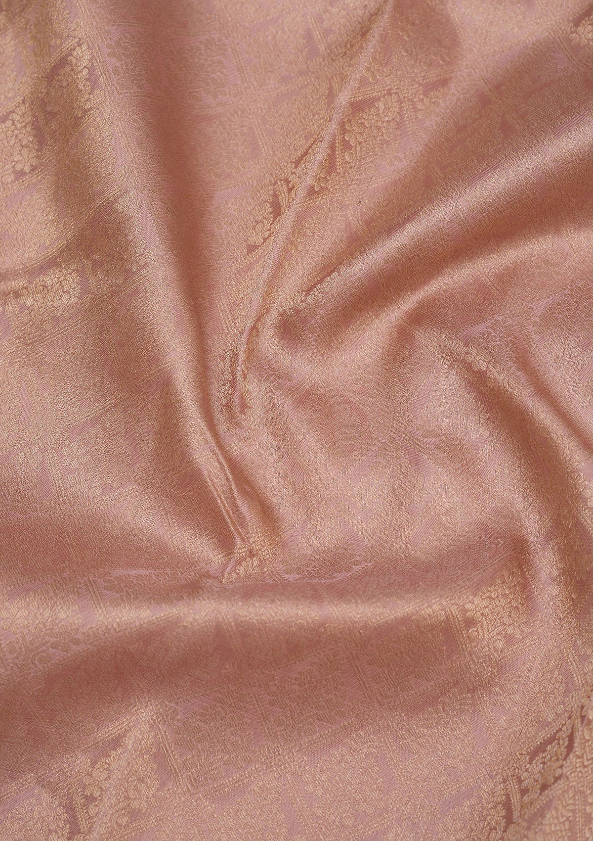 Koskii Light Brown Zariwork Pure Silk Saree – Women's - view 2