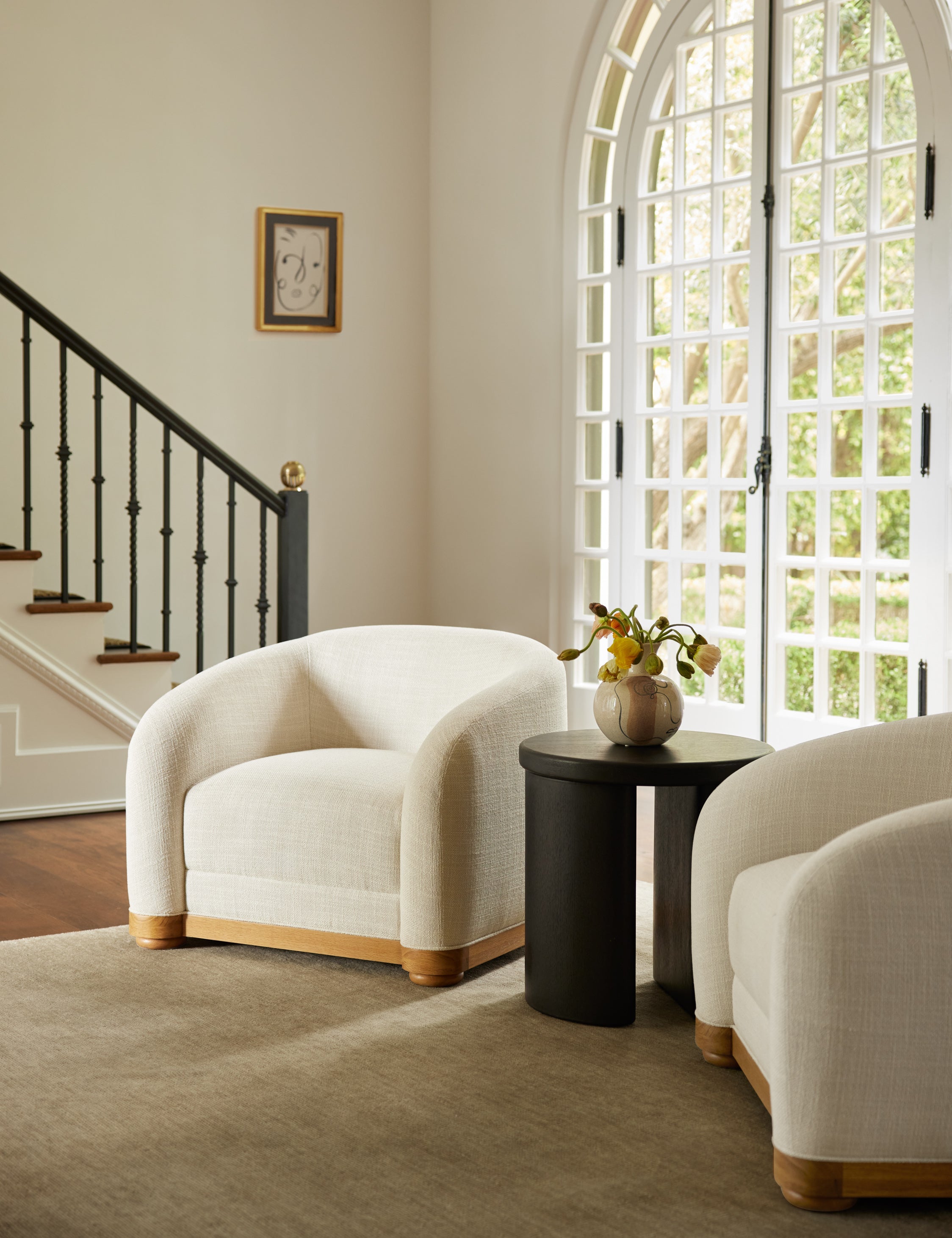 Lulu and Georgia Olga Round Side Table – Black - view 2