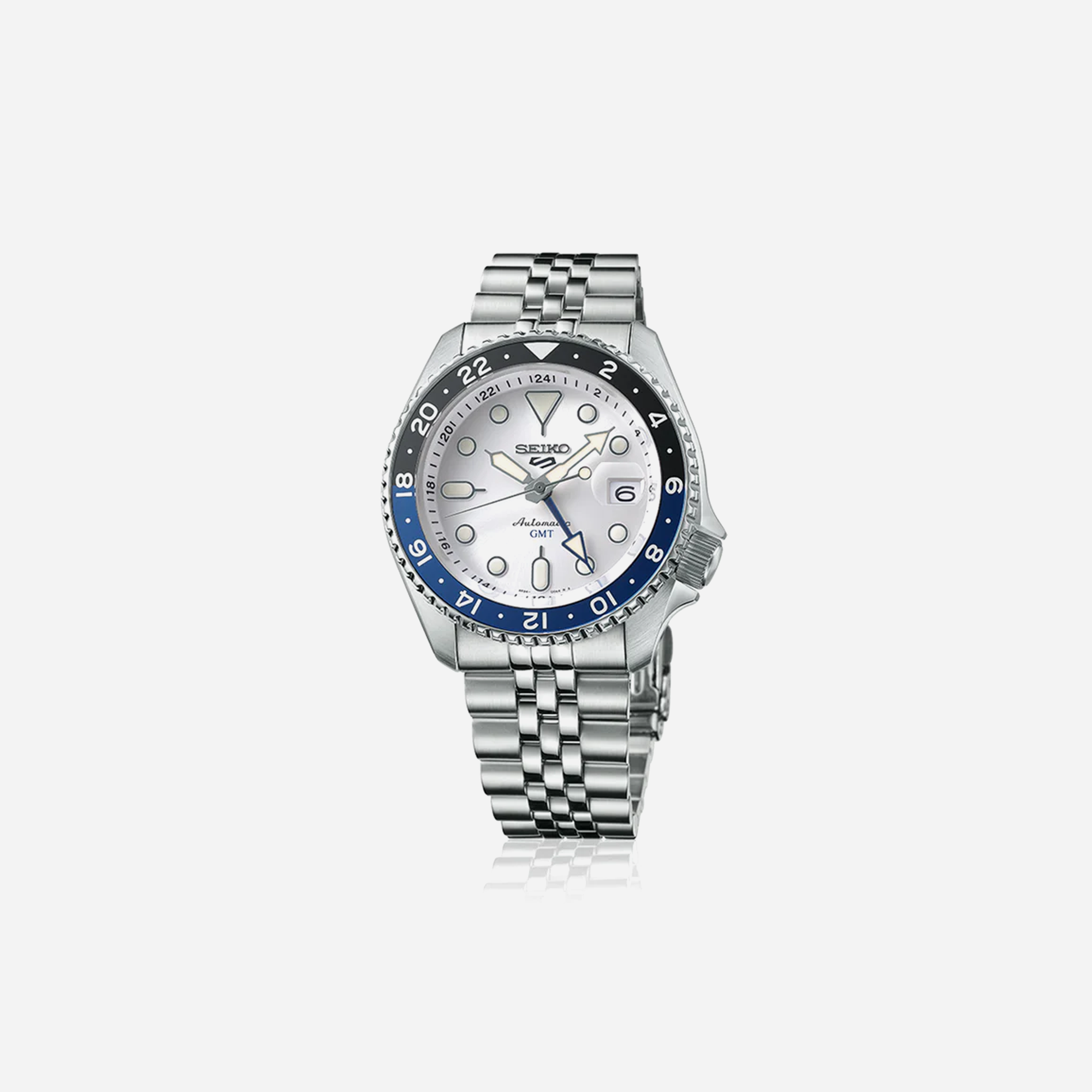 Seiko 5 Sports SKX GMT Sky Blue, Silver Cloud - SSK033K1 Men's