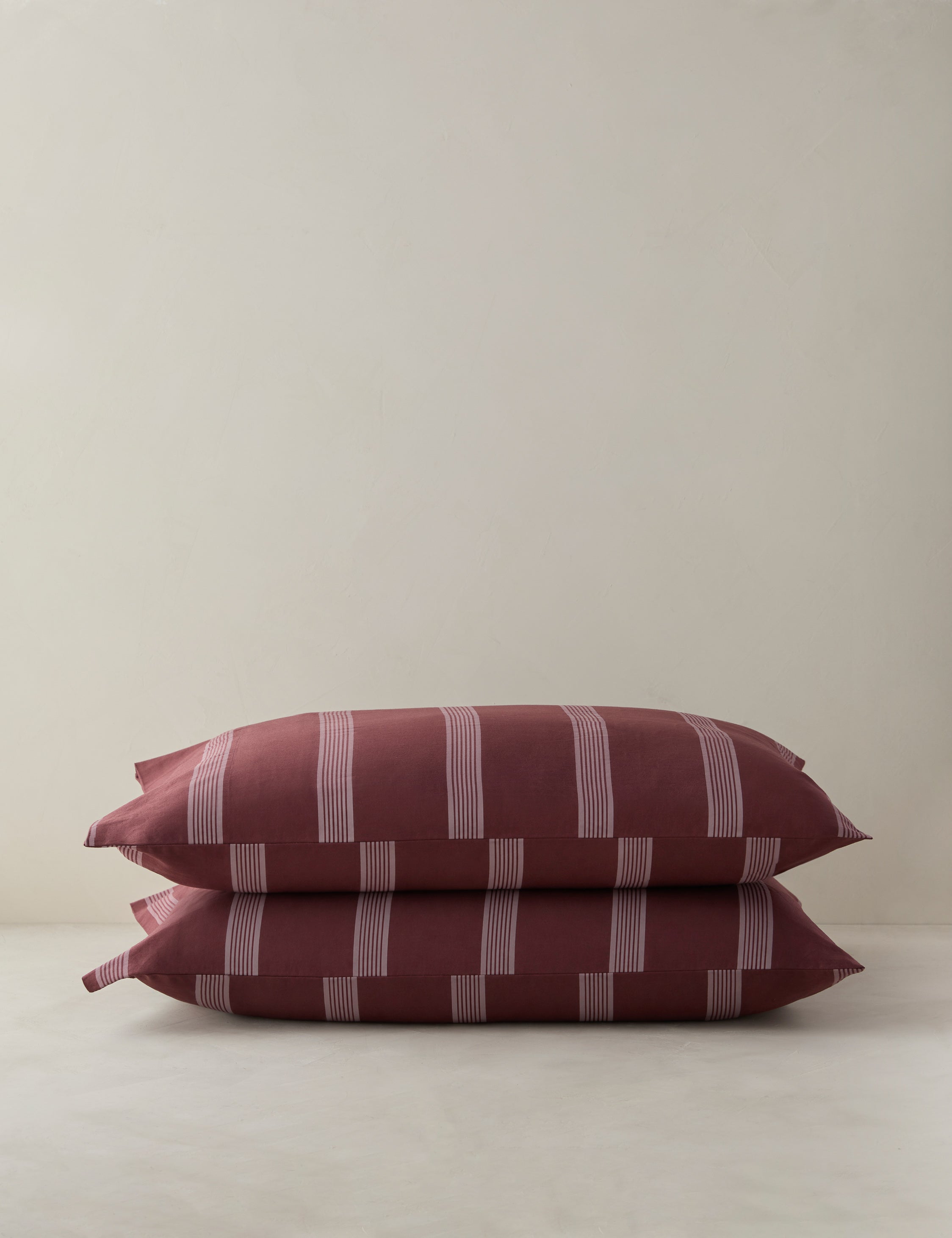 Lulu and Georgia Hemsley Striped Cotton Sateen Pillowcase (Set Of 2)