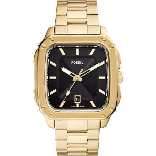 Fossil Inscription Black Dial Men 42mm