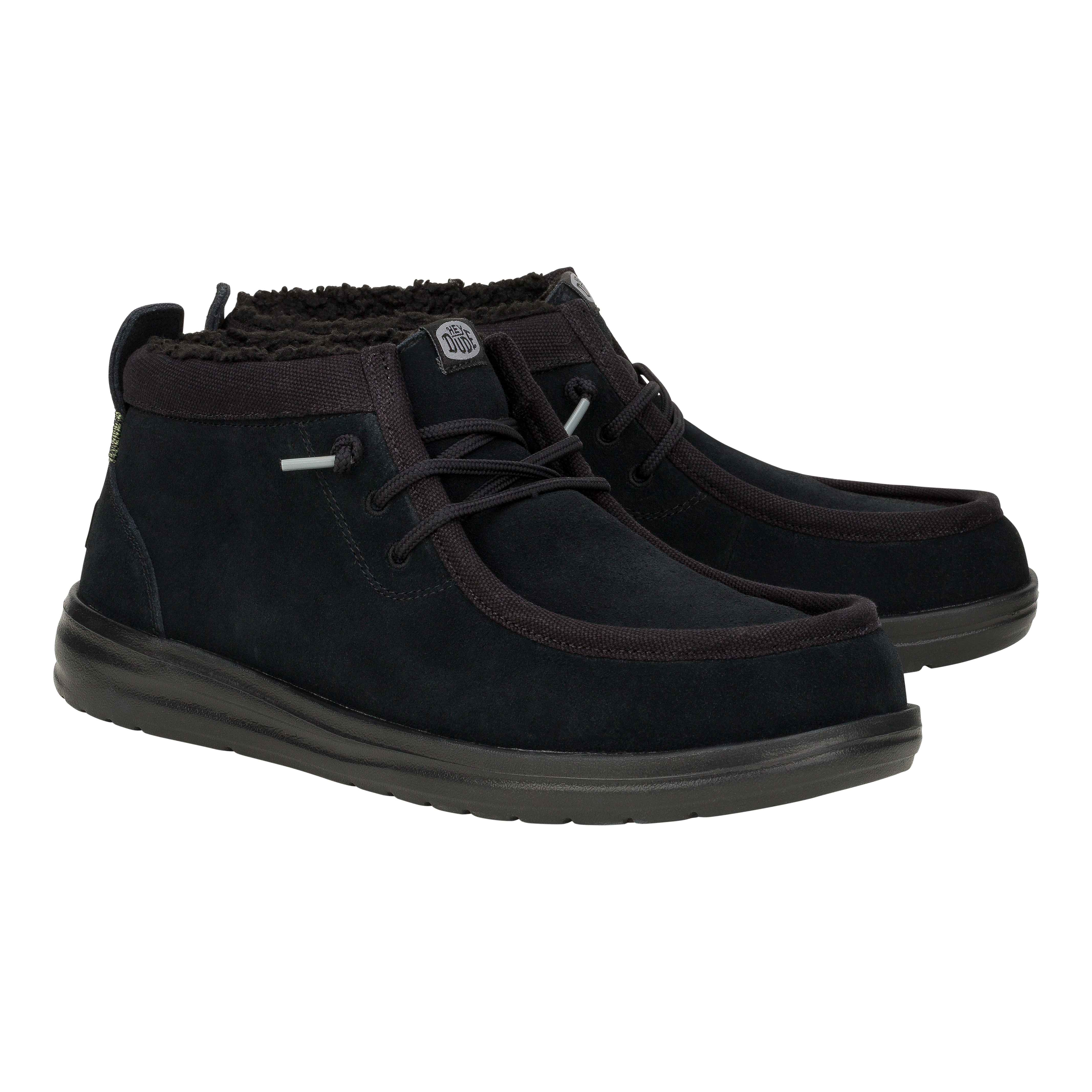 HEYDUDE shoes Wally Mid GripR Warmth - Black/Black - view 2