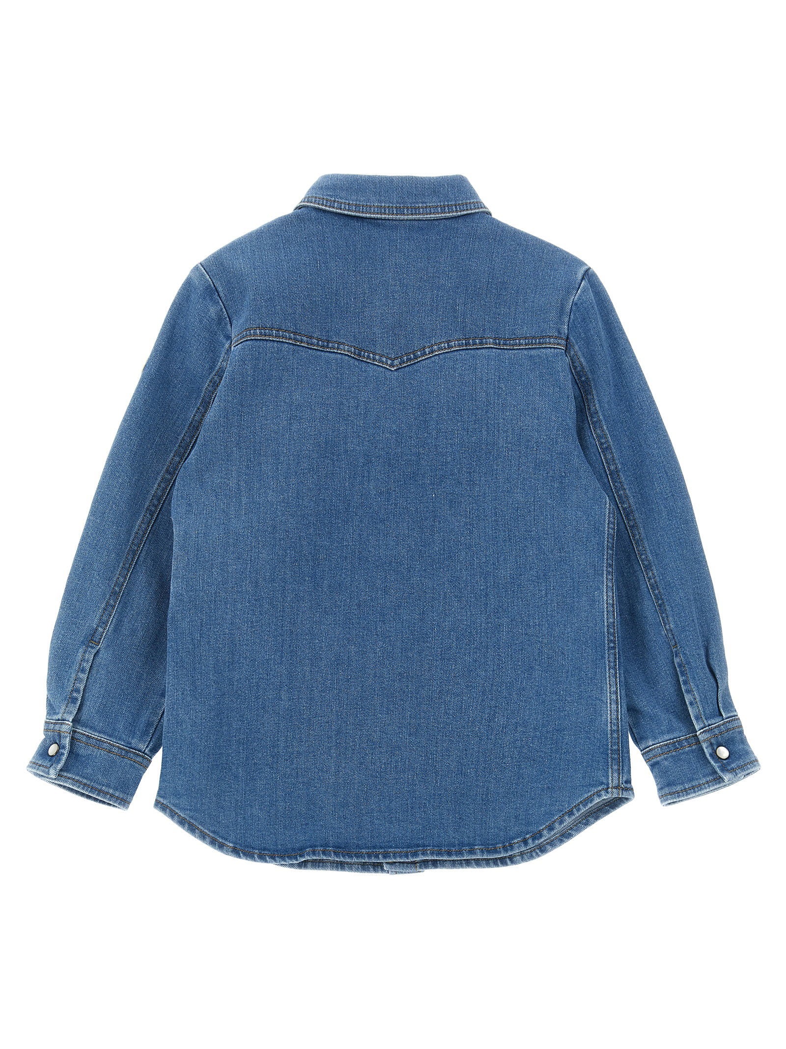 Moncler Enfant Denim Shirt – 98% cotton, 2% elastane - view 2