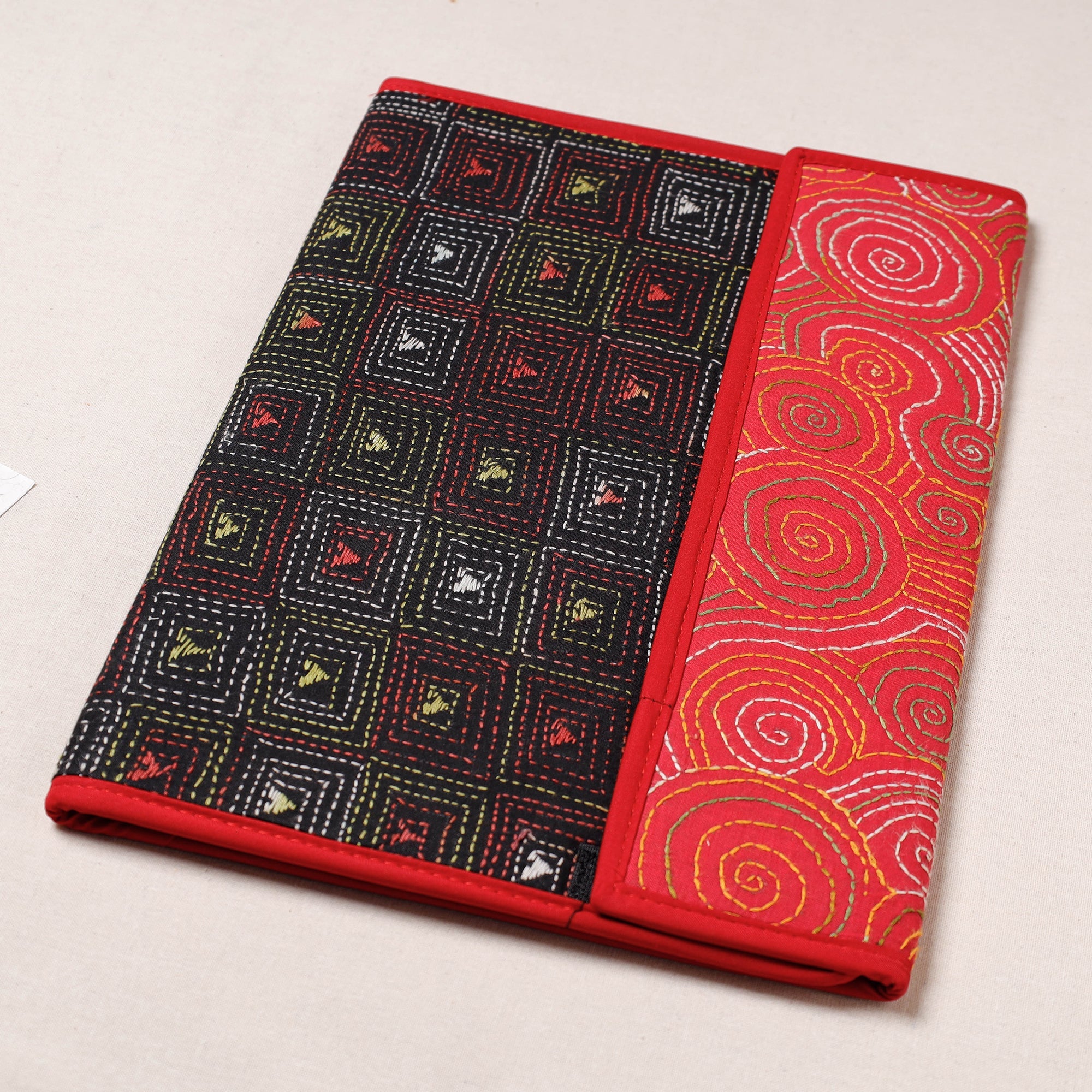 ASALKAAR Bengal Kantha Work Handcrafted File Folder - view 2