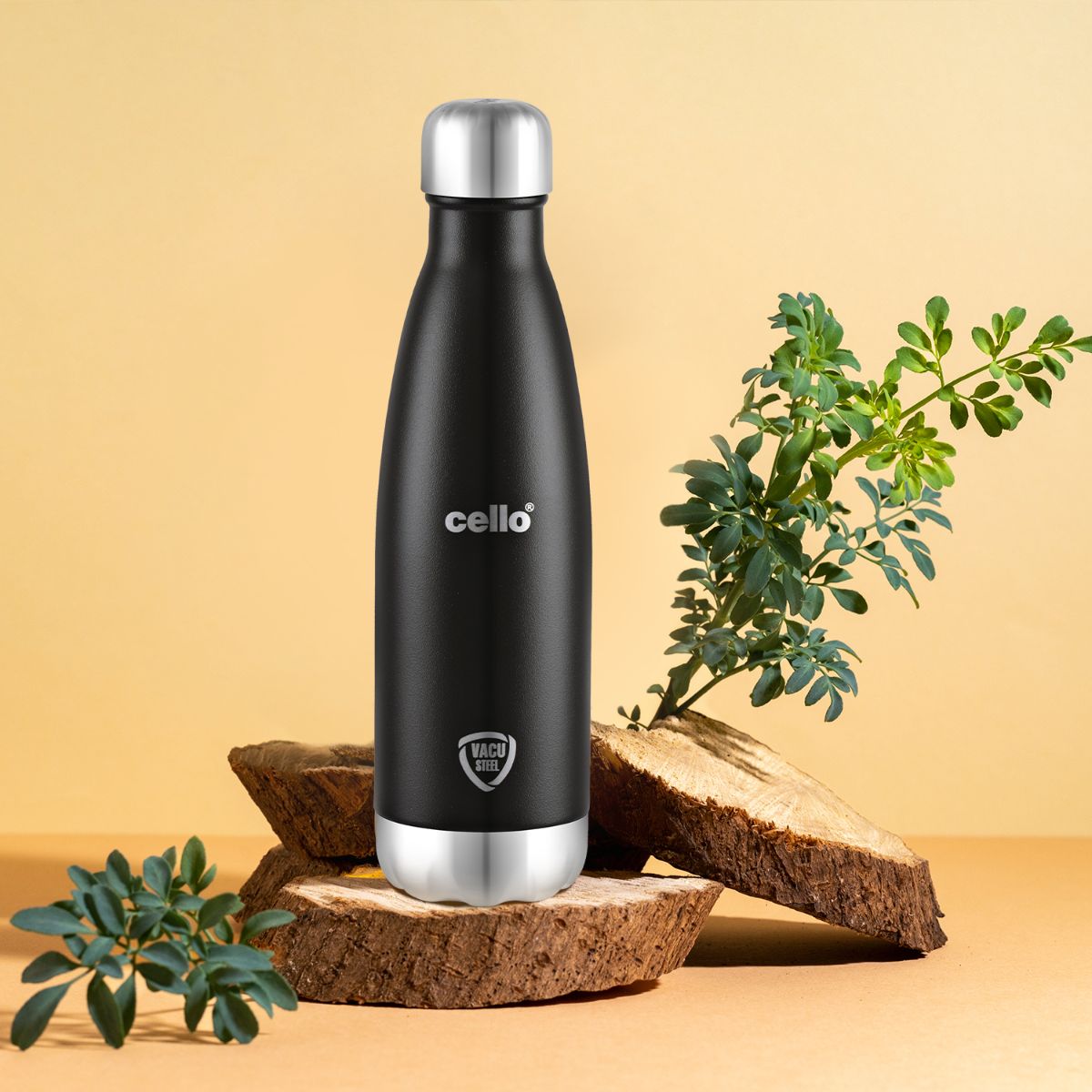 Cello Duro Swift Flask, Vacusteel Water Bottle, 500ml