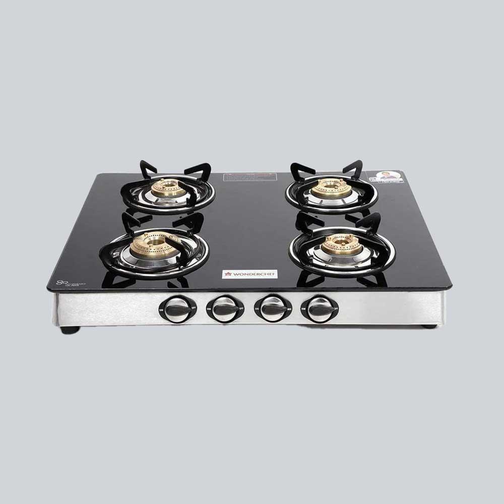 Wonderchef Zest 4 Burner Glass Cooktop