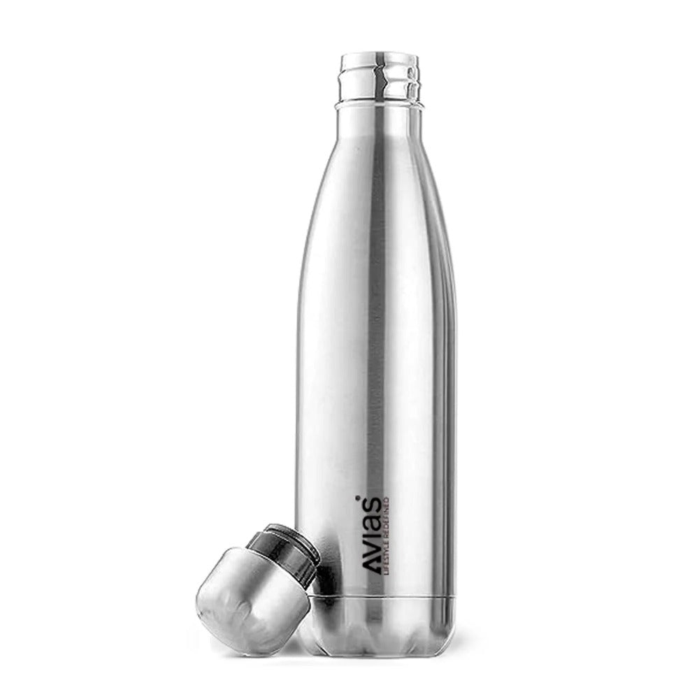 AVIAS Evita Premium Stainless Steel Vacuum Insulated Flask Water Bottel | Silver | 1 Pc - view 2