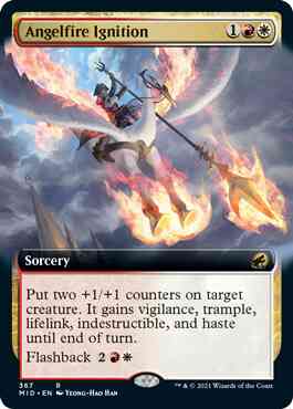 Angelfire ignition 367 – Magic Angelfire Ignition [367] [Extended Art] [Innistrad: Midnight Hunt] [Non-Foil]