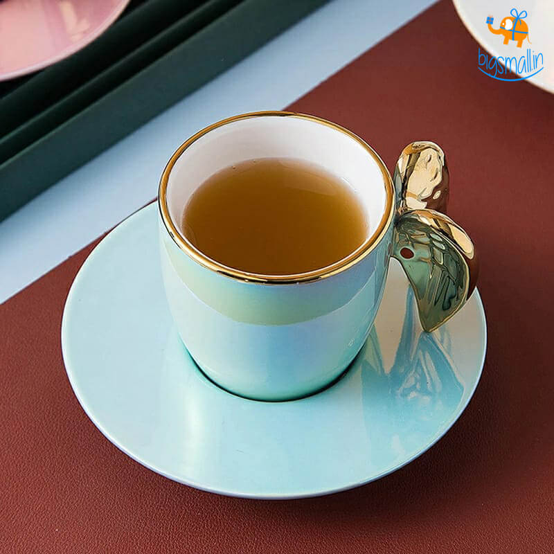 Bigsmall_hmk 3D Angel Wings Mug with Saucer - view 7