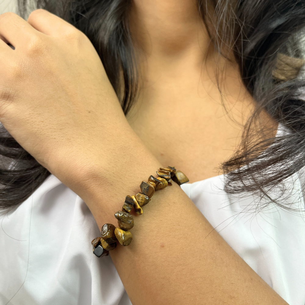 brantashop Tiger Evil Eye Chips Bracelet For Women