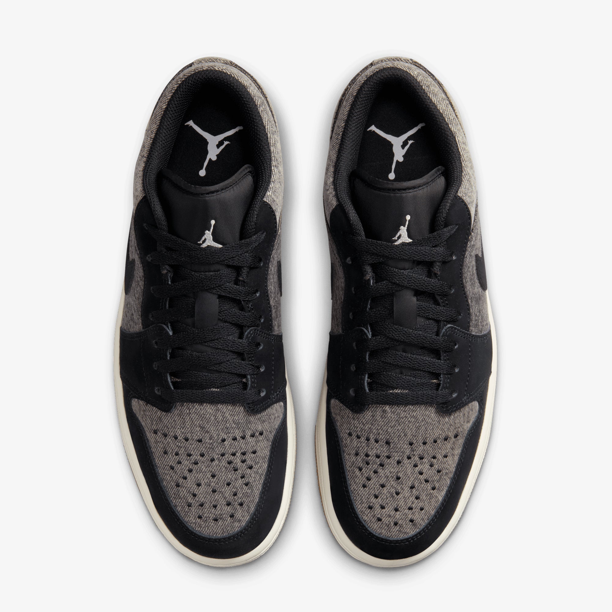 Jordan | Air Jordan 1 Low { Black/black-lt Smoke Grey-sail - view 2